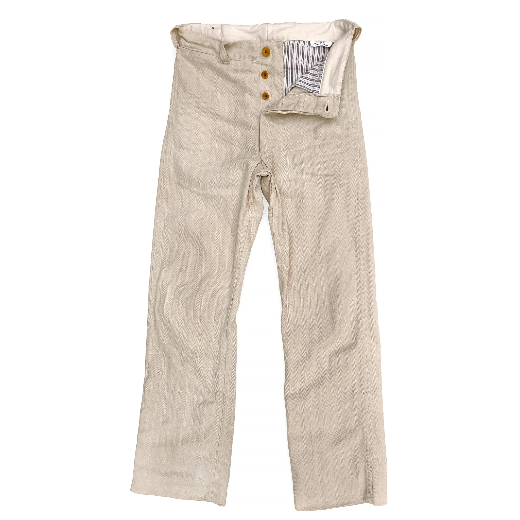Sportsman Chinos - Ivory HBT sold by Mister Freedom product image thumbnail 2