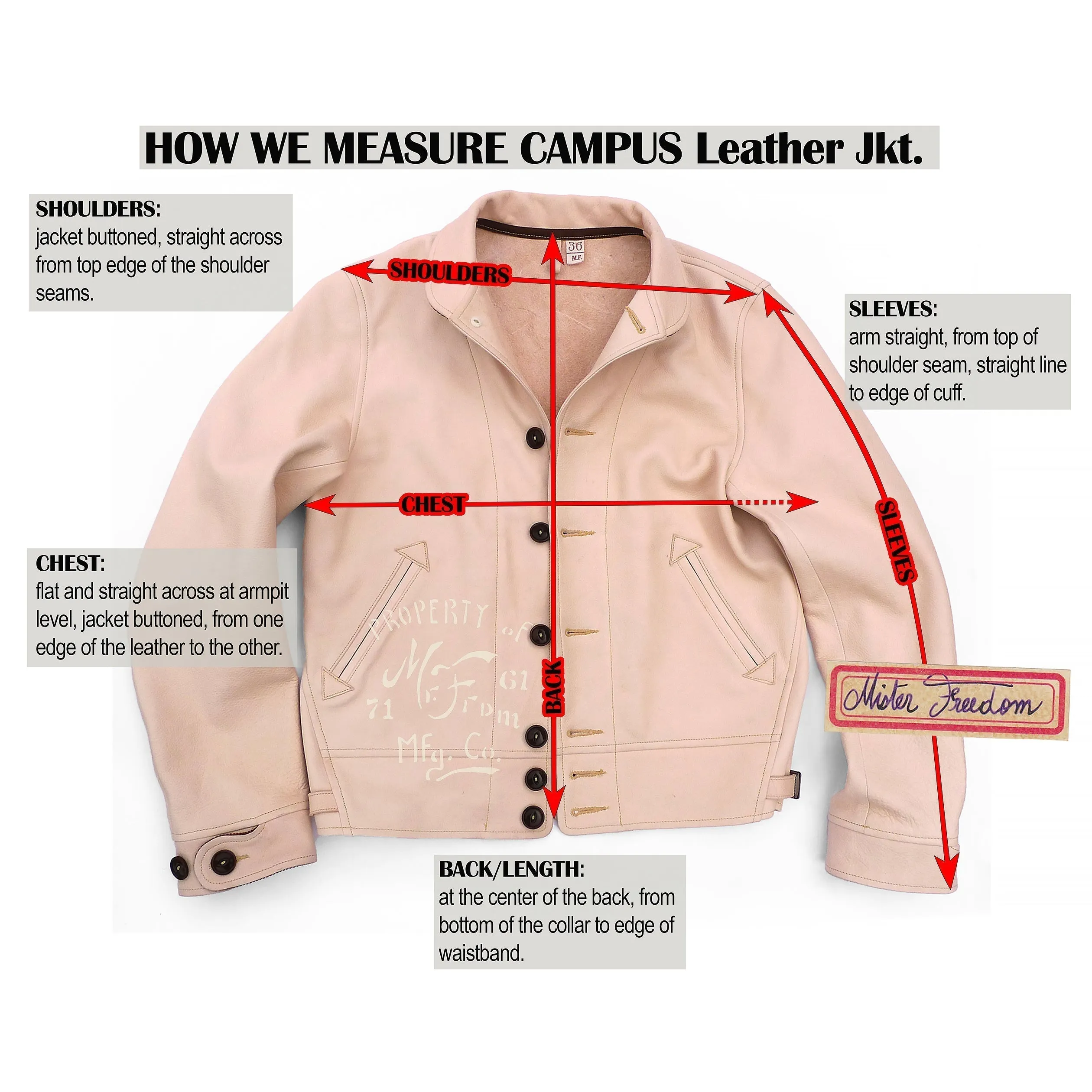 Lawrence Jacket - Size 36 - D1 sold by Mister Freedom product image thumbnail 2