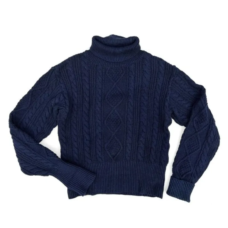 Mariner Sweater Roll-Neck - Indigo made by Mister Freedom