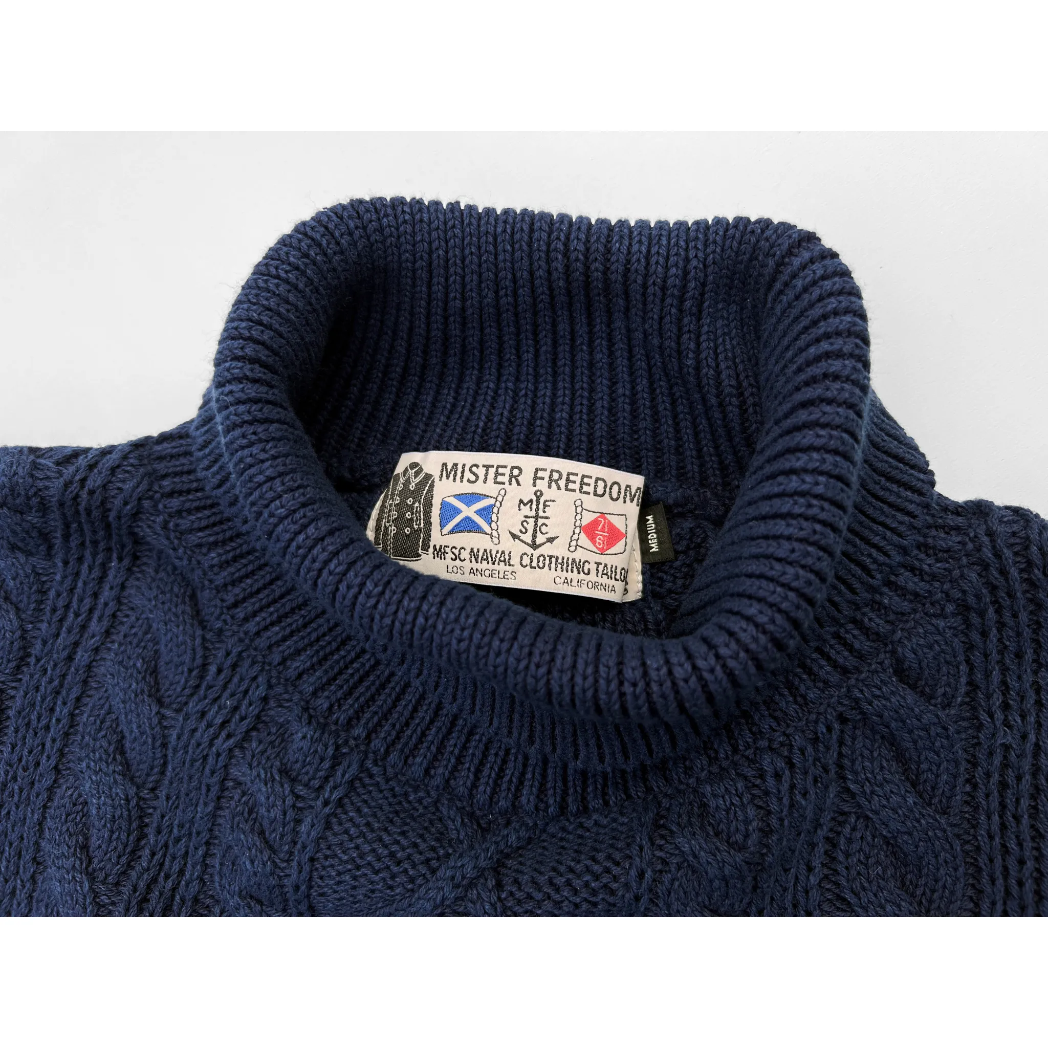 Mariner Sweater Roll-Neck - Indigo sold by Mister Freedom product image thumbnail 2