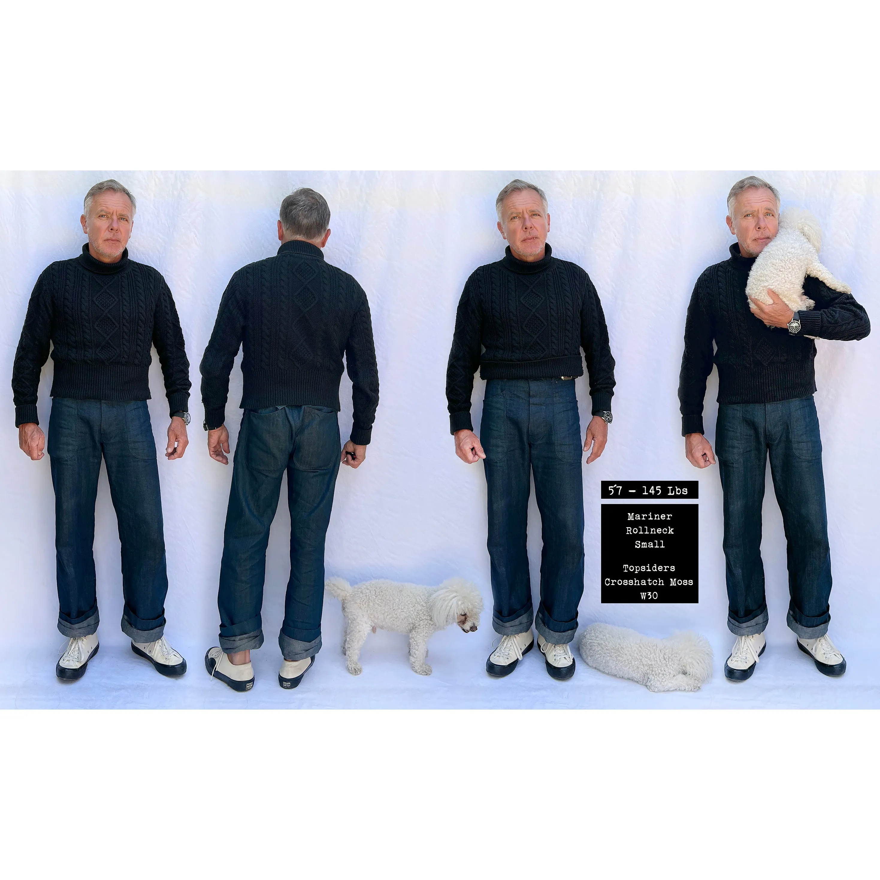 Mariner Sweater Roll-Neck - Indigo sold by Mister Freedom product image thumbnail 3