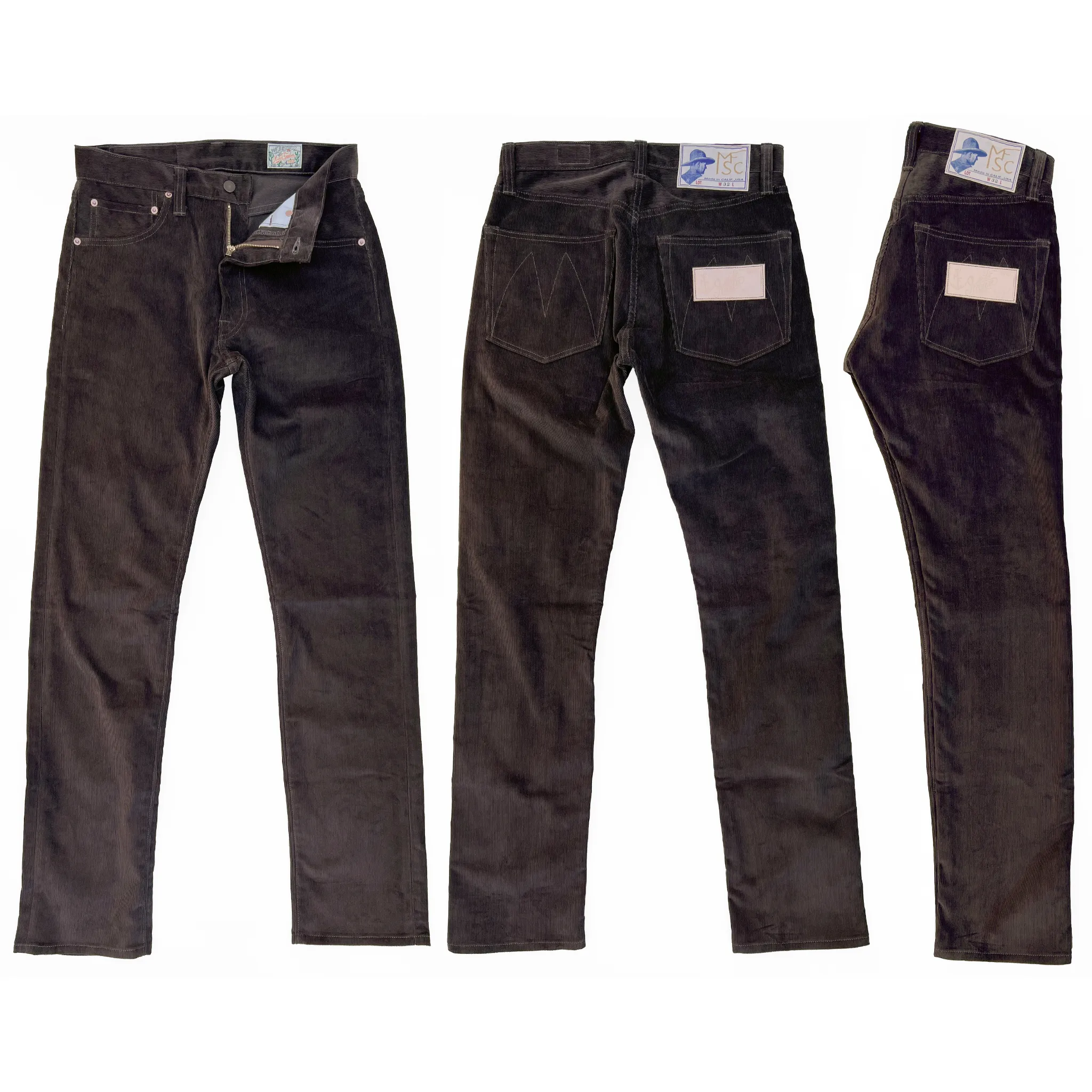 Californian Lot674 - Brown Corduroy (Slim Leg) sold by Mister Freedom product image thumbnail 2