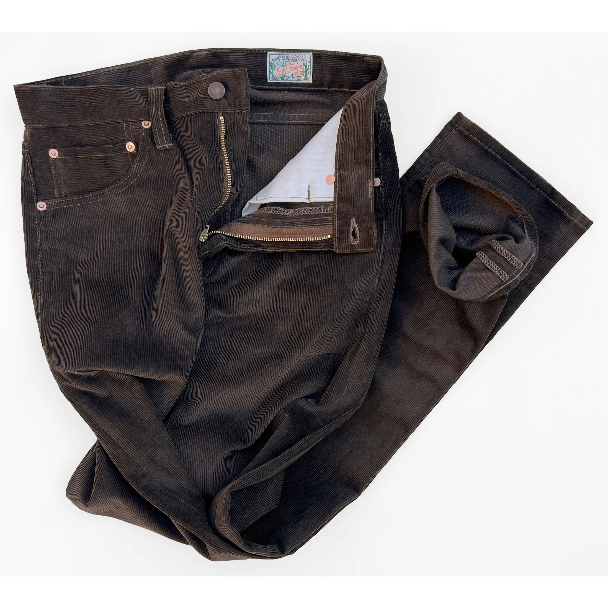 Californian Lot674 - Brown Corduroy (Slim Leg) sold by Mister Freedom product image thumbnail 3