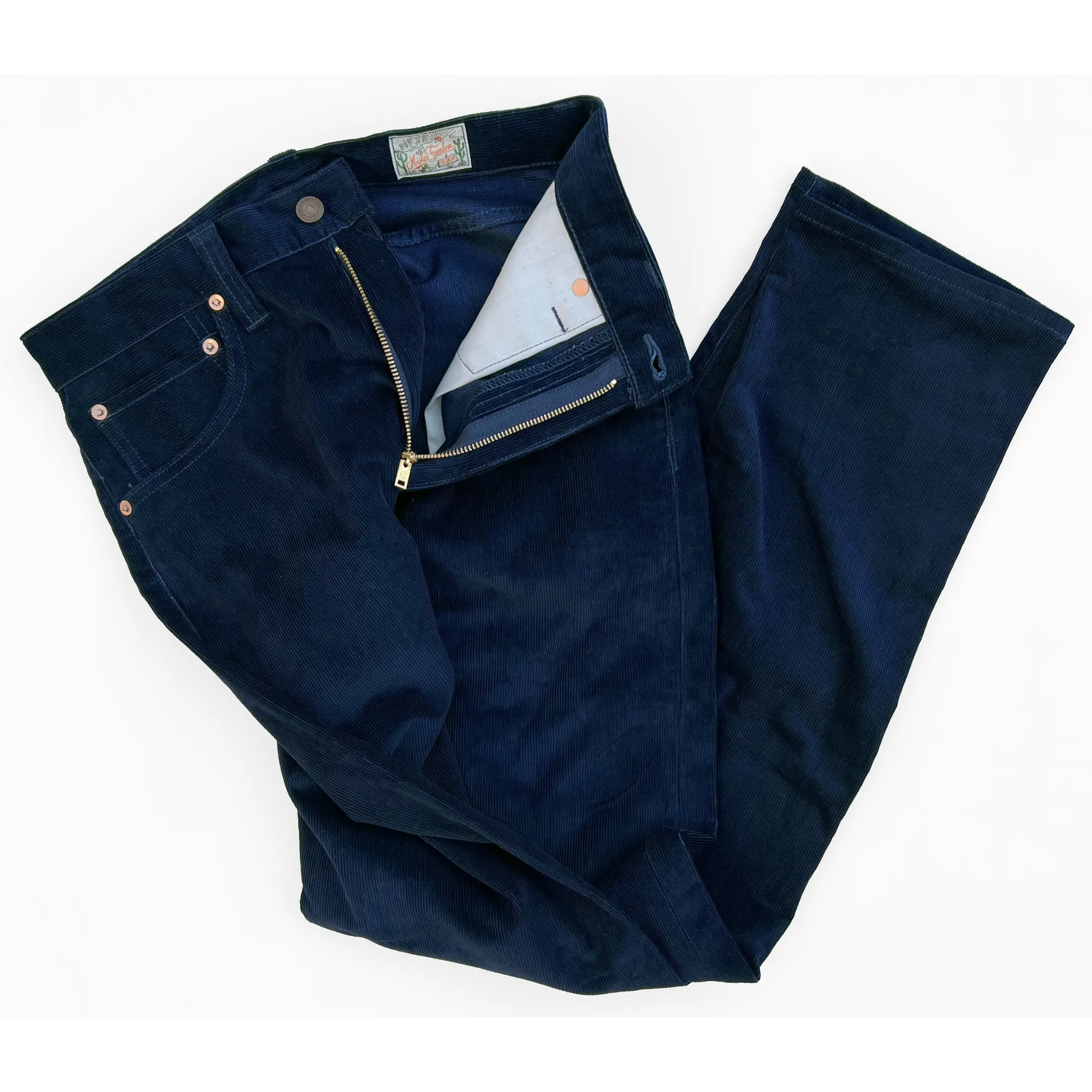 Californian Lot674 - Indigo Corduroy (Slim Leg) sold by Mister Freedom product image thumbnail 2