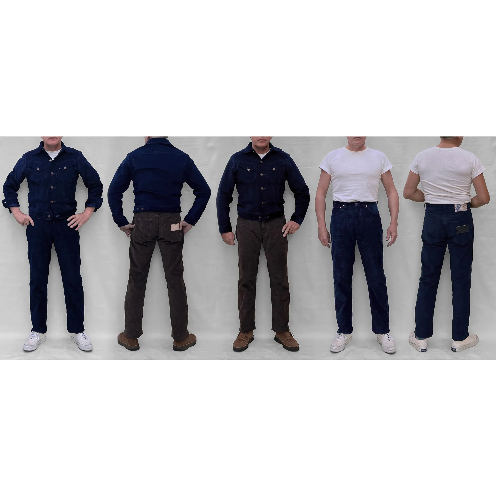 Californian Lot674 - Indigo Corduroy (Slim Leg) sold by Mister Freedom product image thumbnail 3