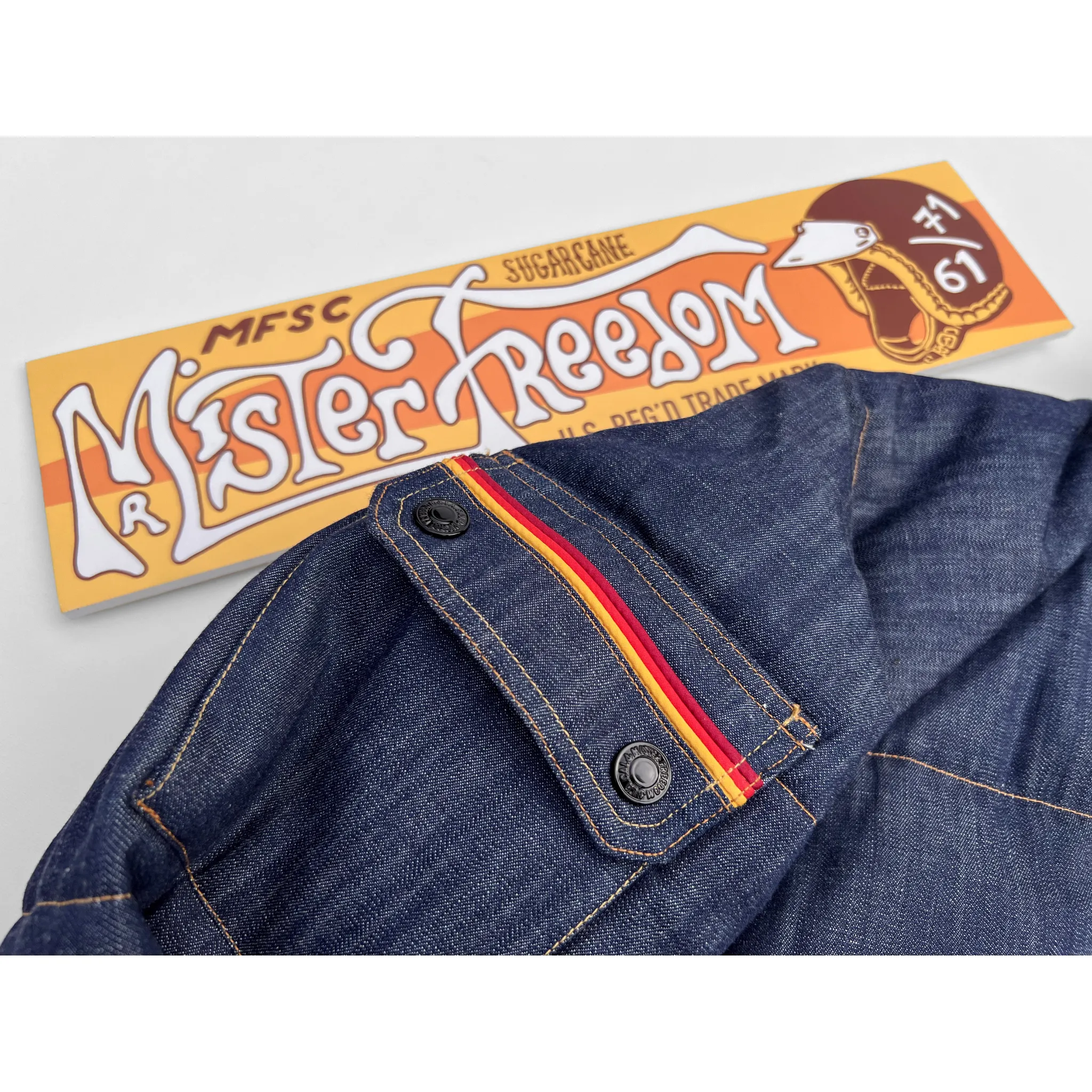 Roadeo Jacket - Denim sold by Mister Freedom product image thumbnail 4
