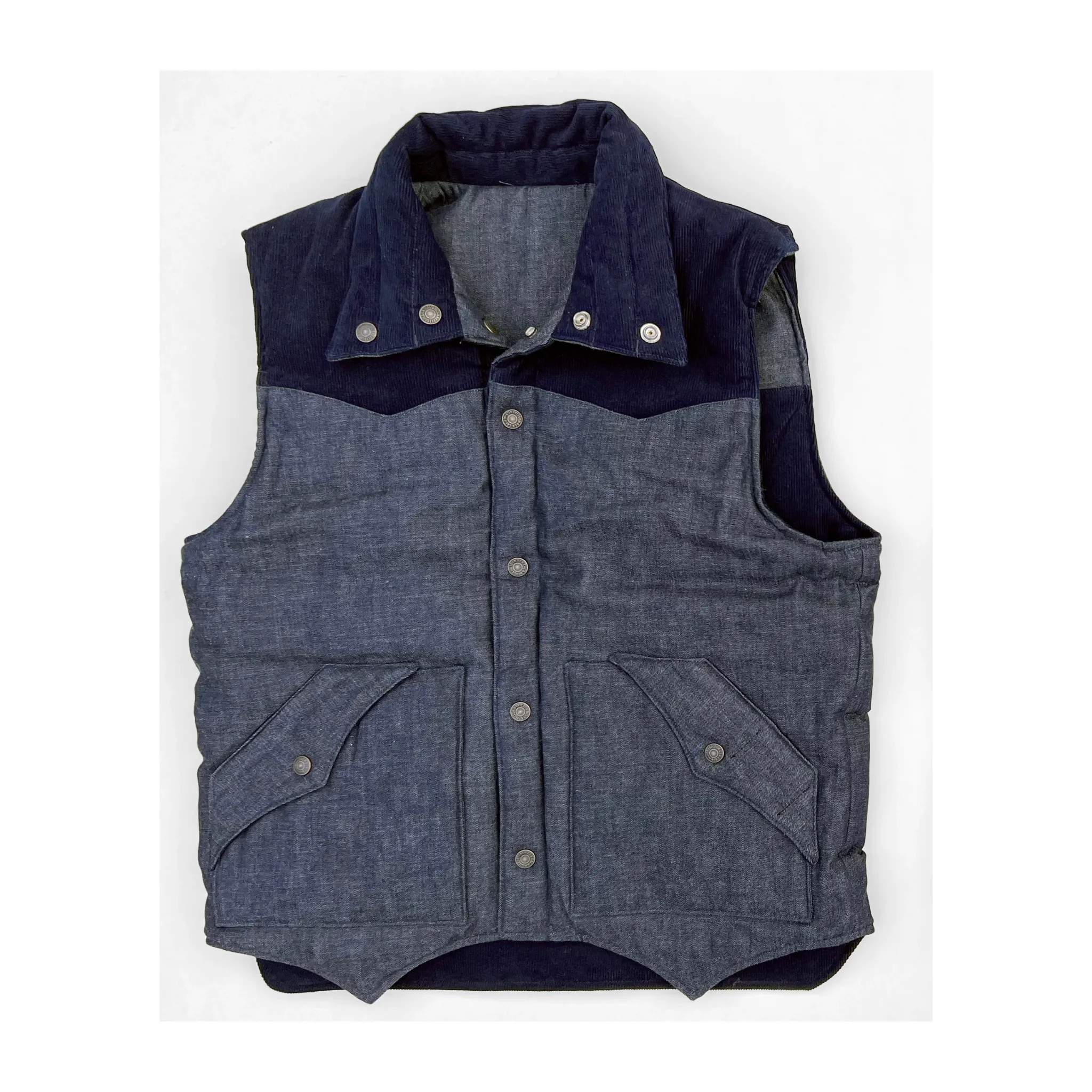 Sonny Puffer Vest - Navy sold by Mister Freedom product image thumbnail 4