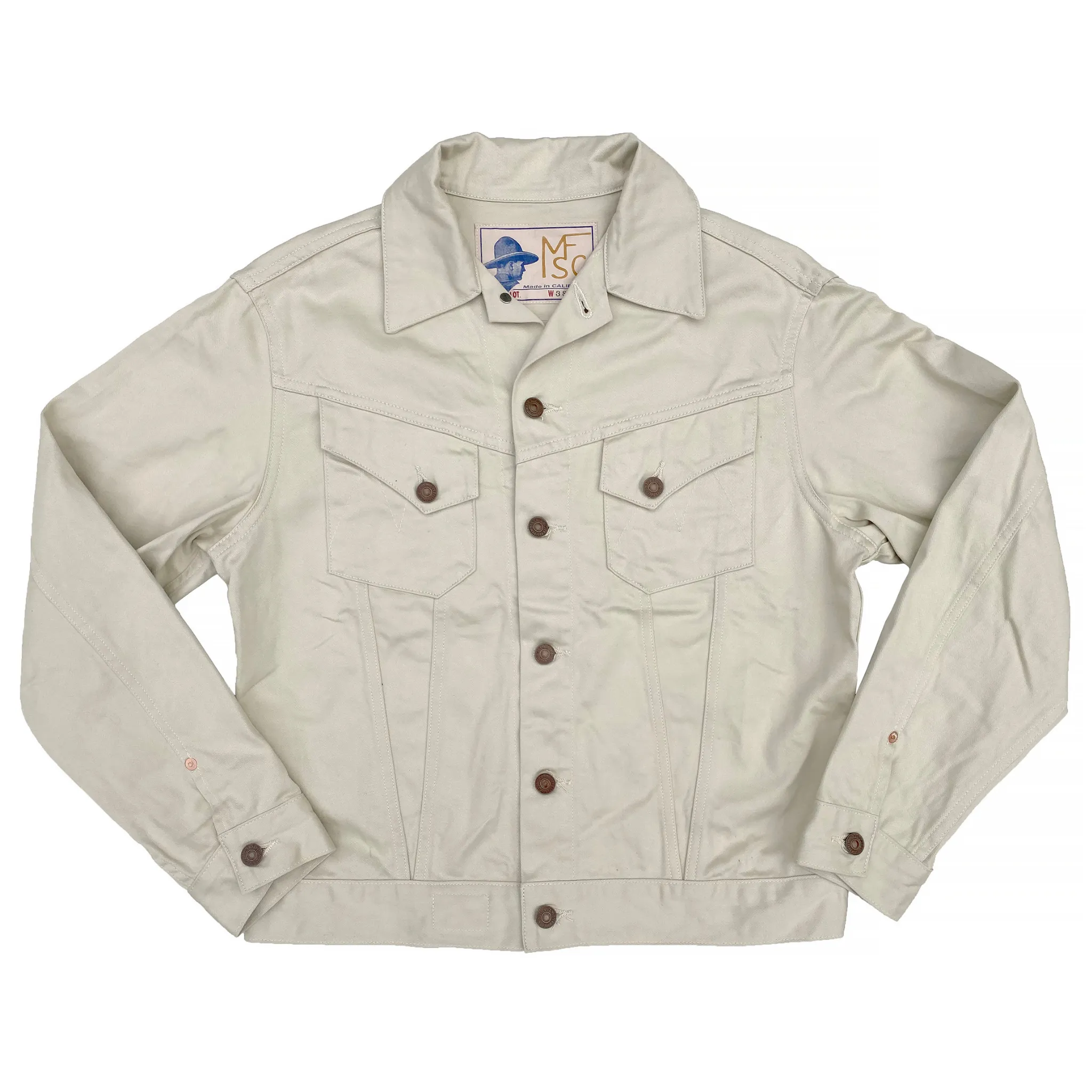 Cowboy Jacket - Wheat Sateen sold by Mister Freedom