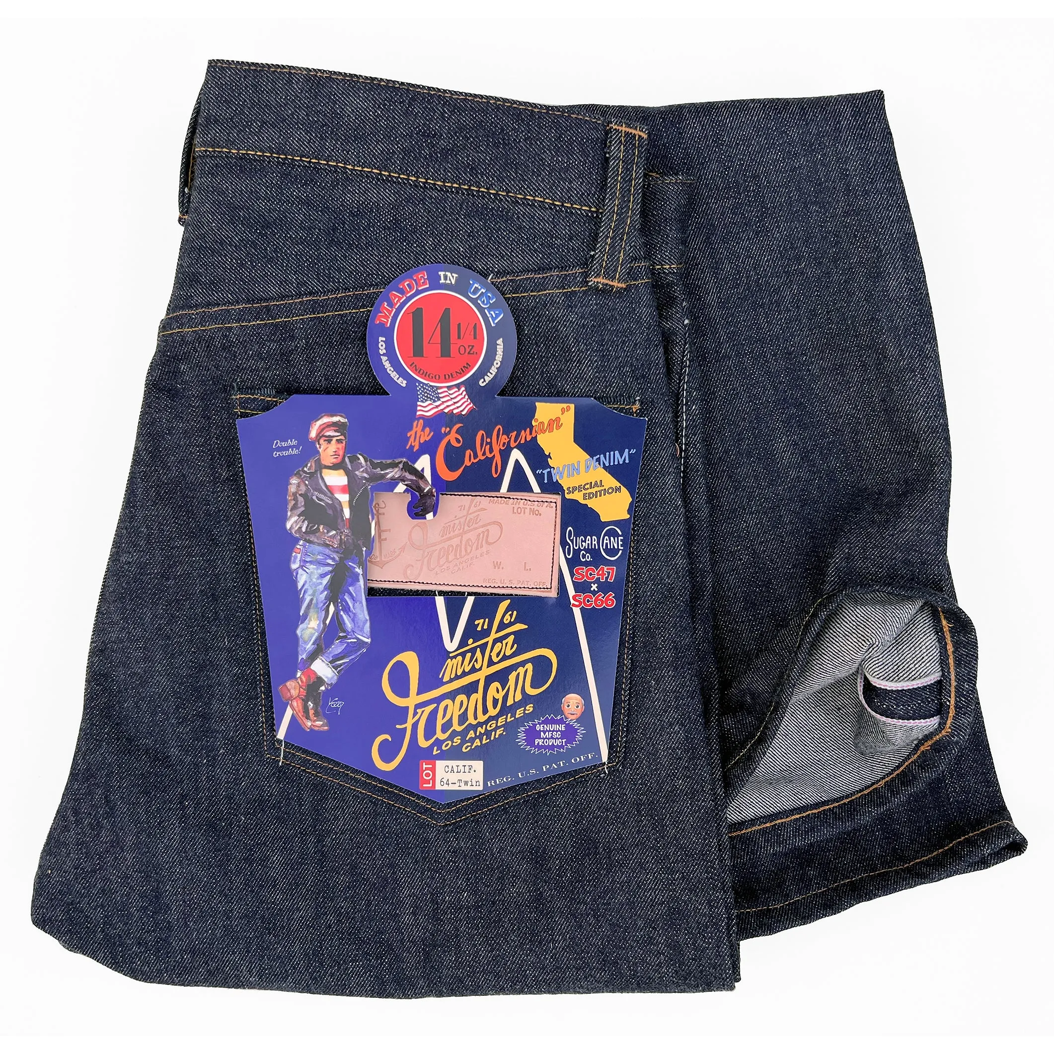 Californian Lot. 64 - 47/66 "Twin-Denim" Edition (Straight leg) sold by Mister Freedom product image thumbnail 2