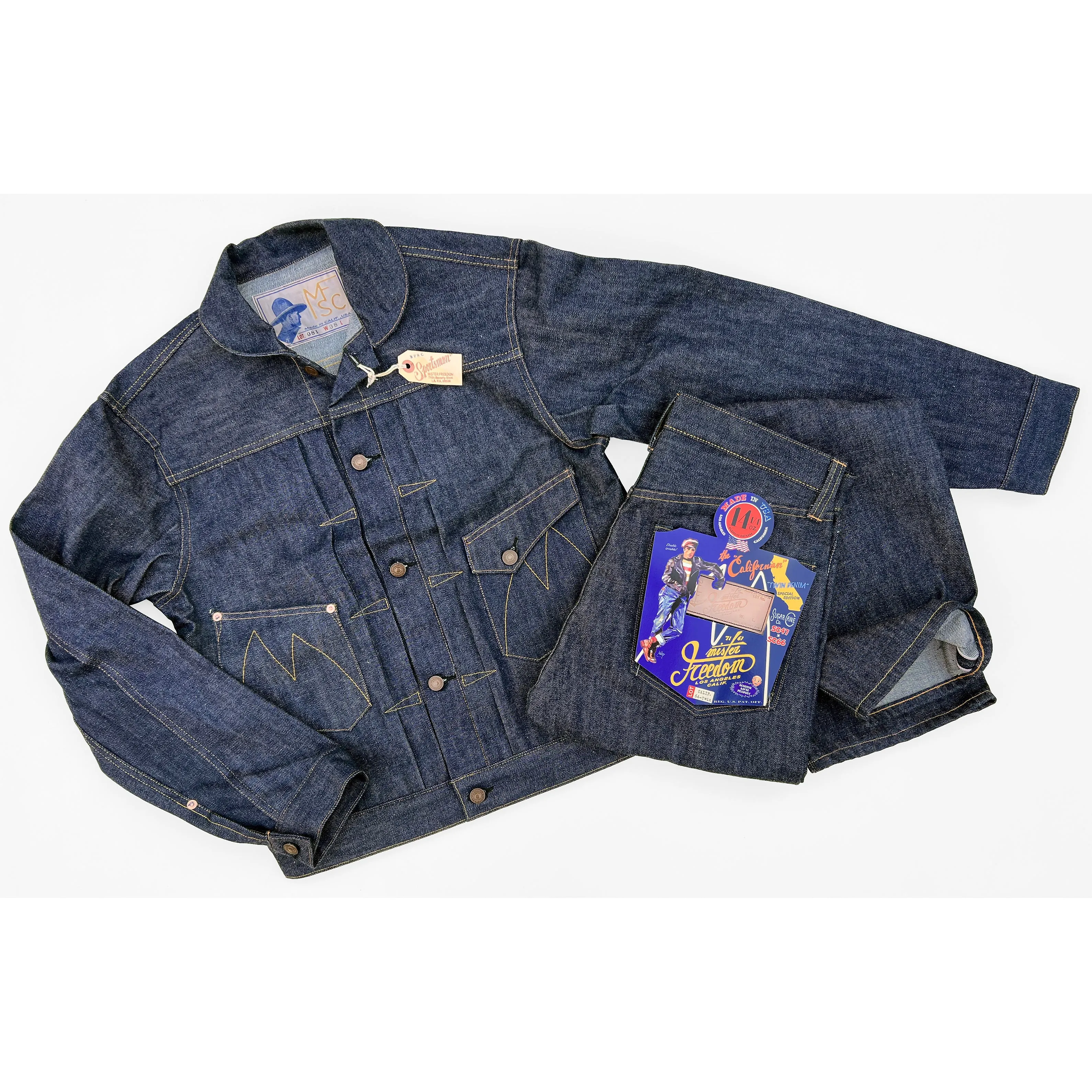 Californian Lot. 64 - 47/66 "Twin-Denim" Edition (Straight leg) sold by Mister Freedom product image thumbnail 4