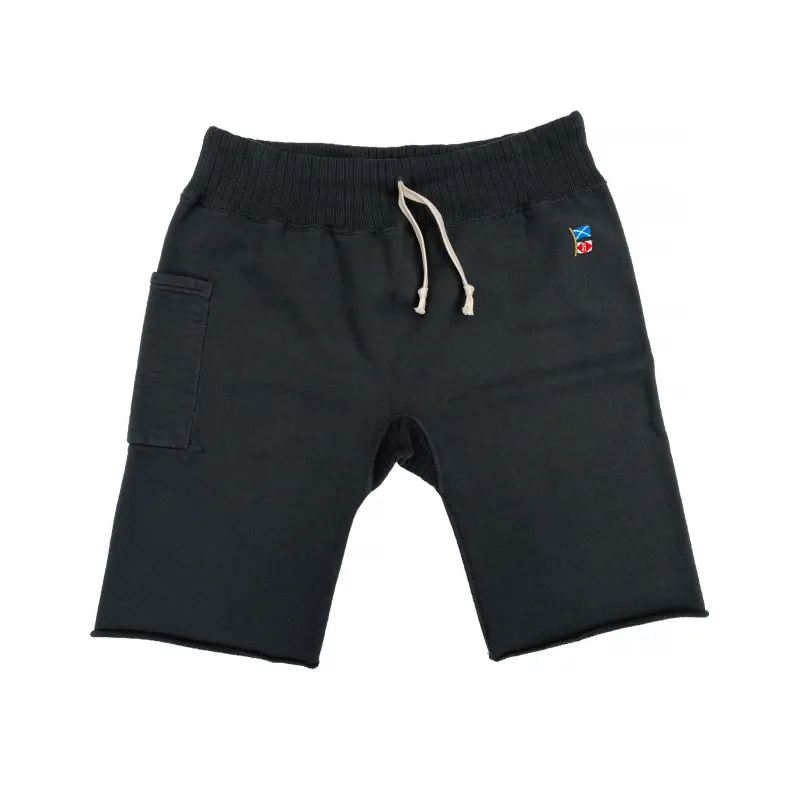 SWEATPANTS CUT-OFFS - Black made by Mister Freedom
