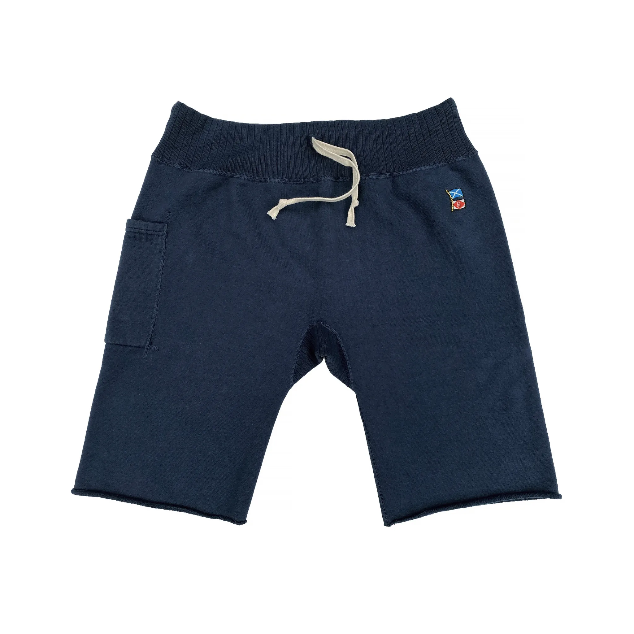 SWEATPANTS CUT-OFFS - Prussian Blue sold by Mister Freedom