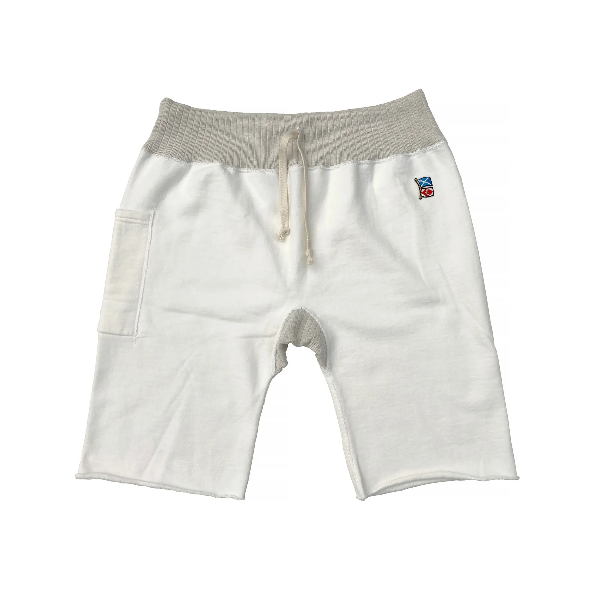 SWEATPANTS CUT-OFFS - White sold by Mister Freedom