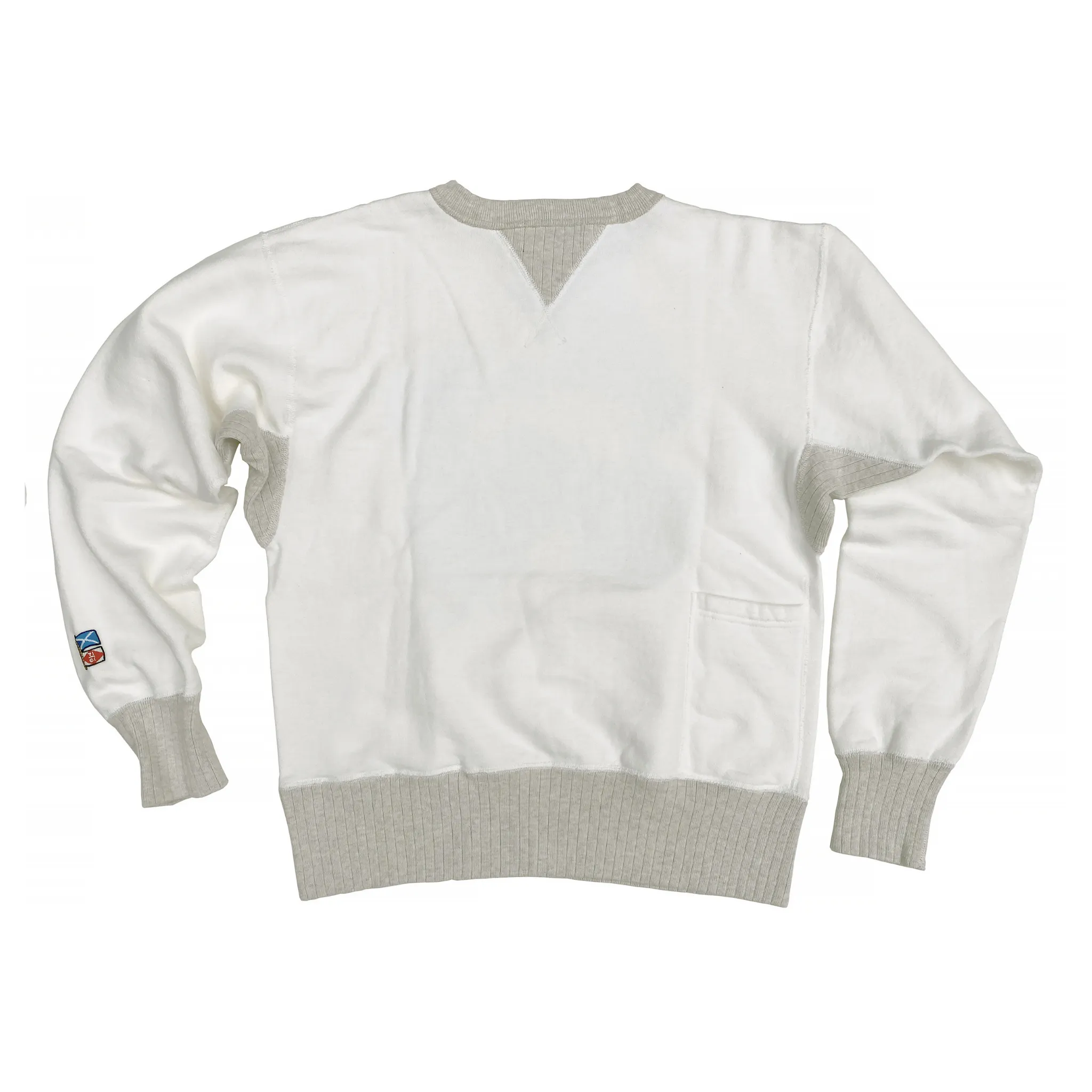 The Medalist Sweatshirt - White "Boys Club" Flock Print sold by Mister Freedom product image thumbnail 3