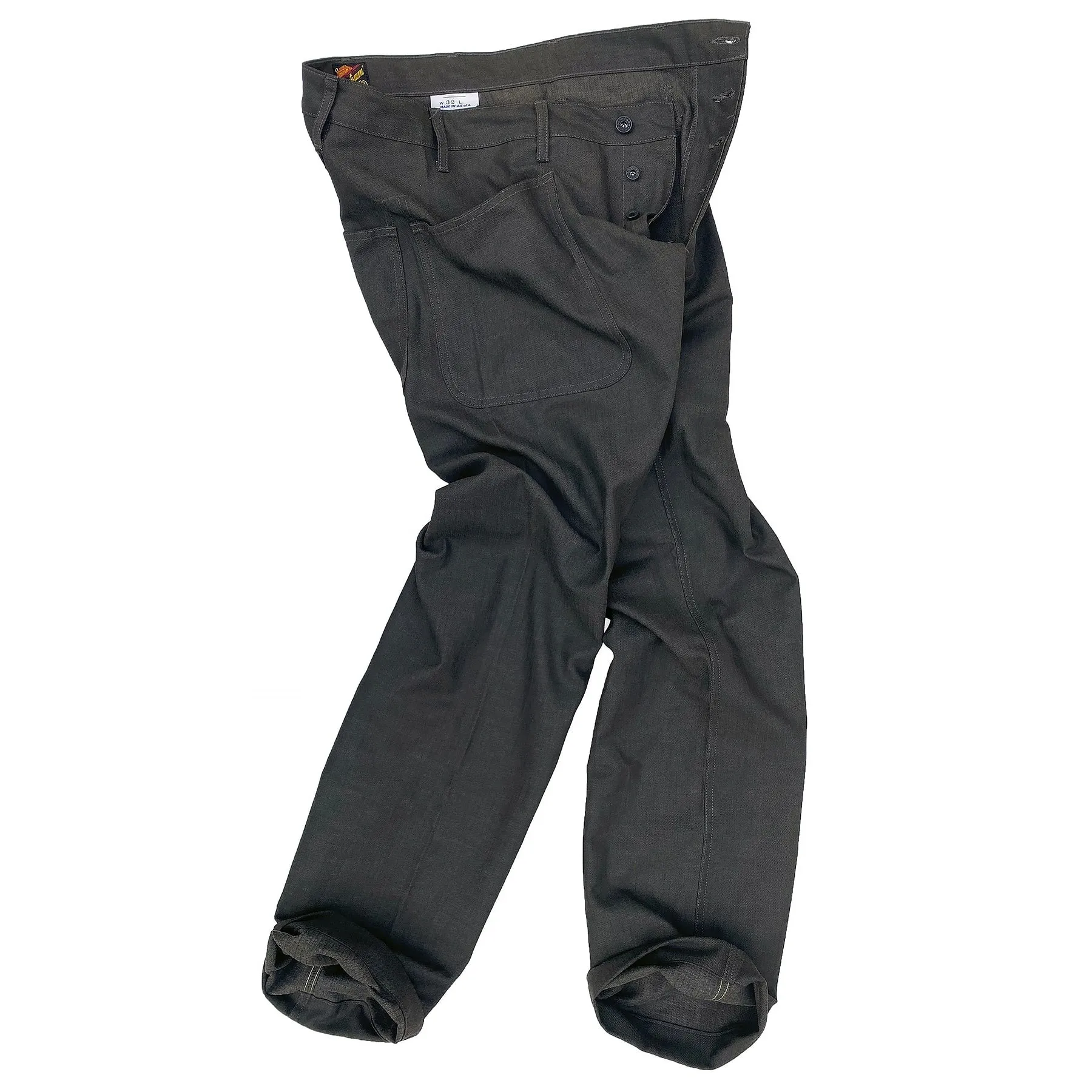 Topsiders - NOS Gunpowder HBT sold by Mister Freedom product image thumbnail 5