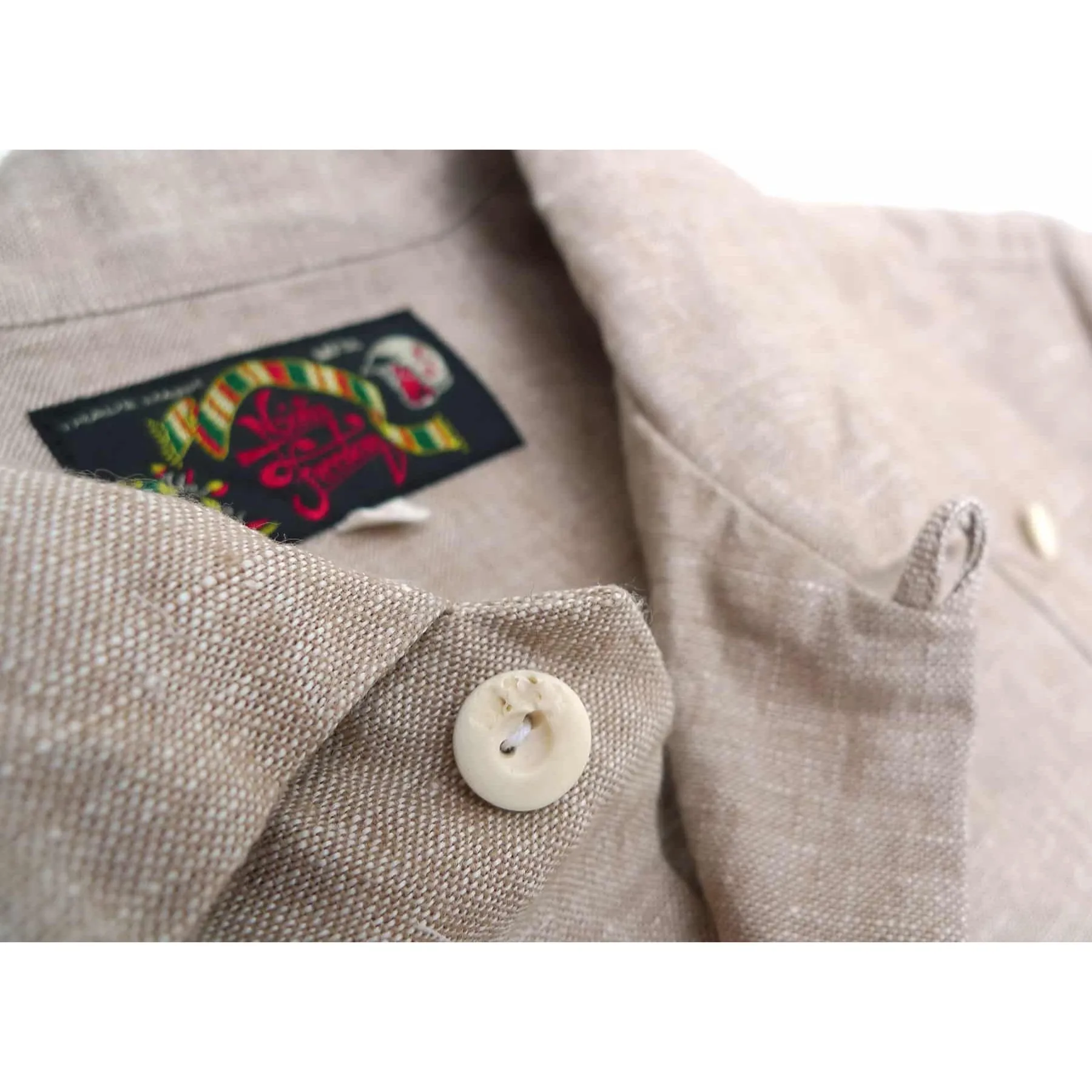 Meridana Shirt - Oatmeal Chambray - Warehouse - Last One - Size Small sold by Mister Freedom product image thumbnail 5