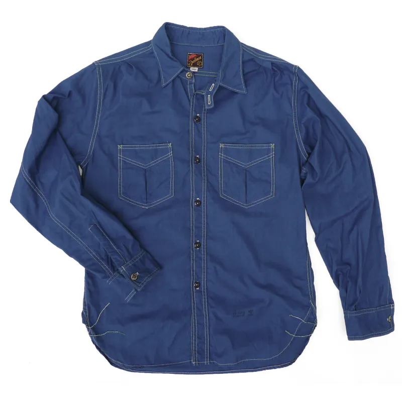 Sportsman Shirt - Indigo Poplin "B-Stock" made by Mister Freedom