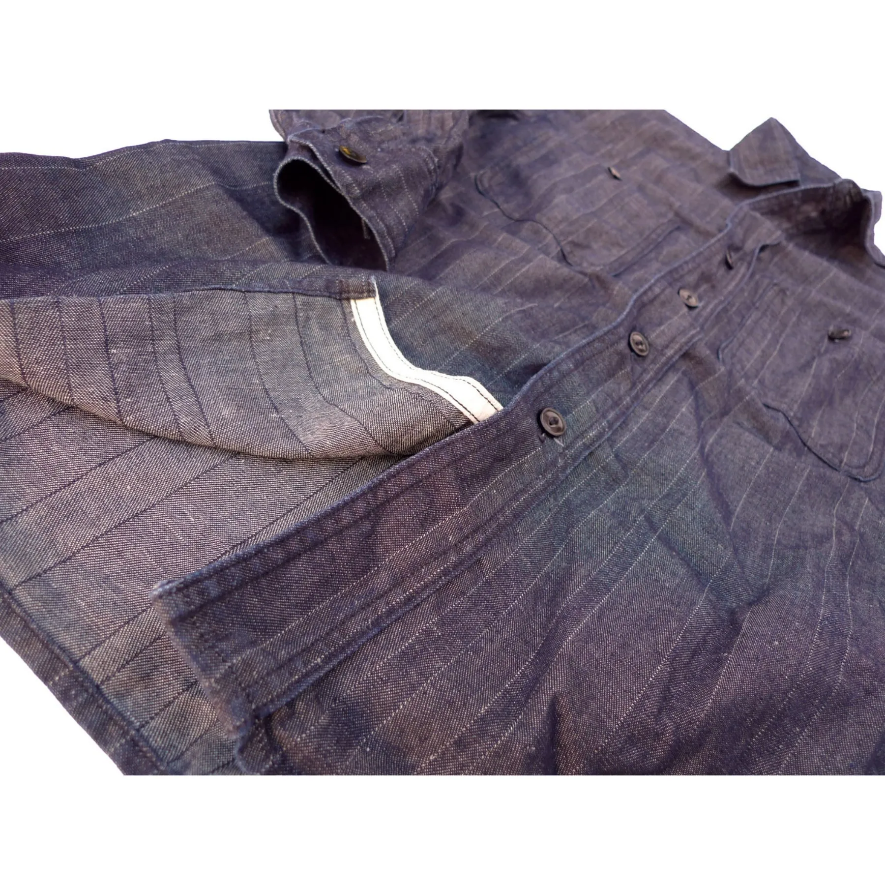 Workman Shirt - HBT Denim - Warehouse - Last One - Size Small sold by Mister Freedom product image thumbnail 5