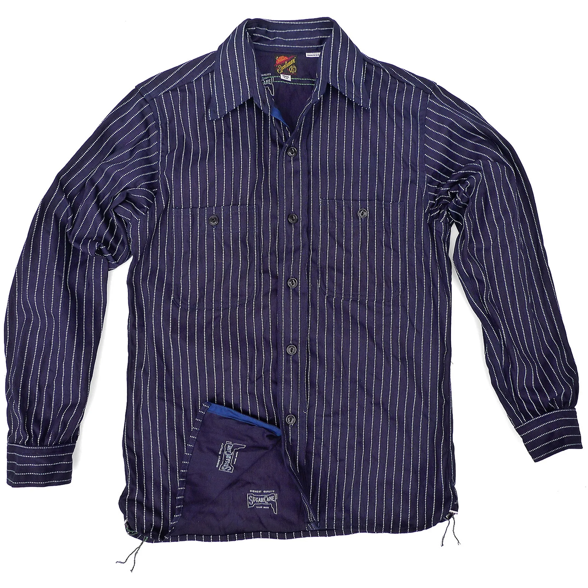 Workman Shirt - Indigo Wabash - Warehouse - Last One - Size Small sold by Mister Freedom