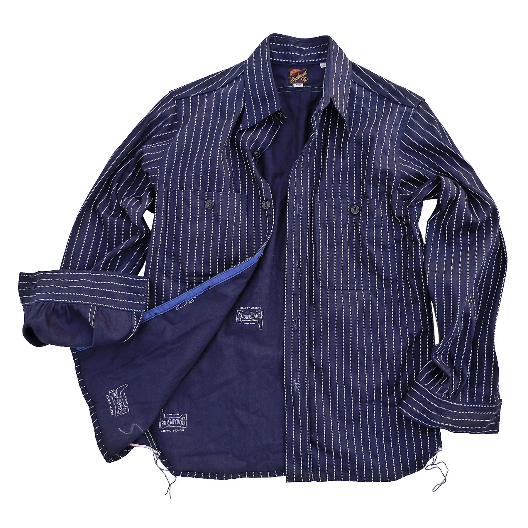 Workman Shirt - Indigo Wabash - Warehouse - Last One - Size Small sold by Mister Freedom product image thumbnail 3