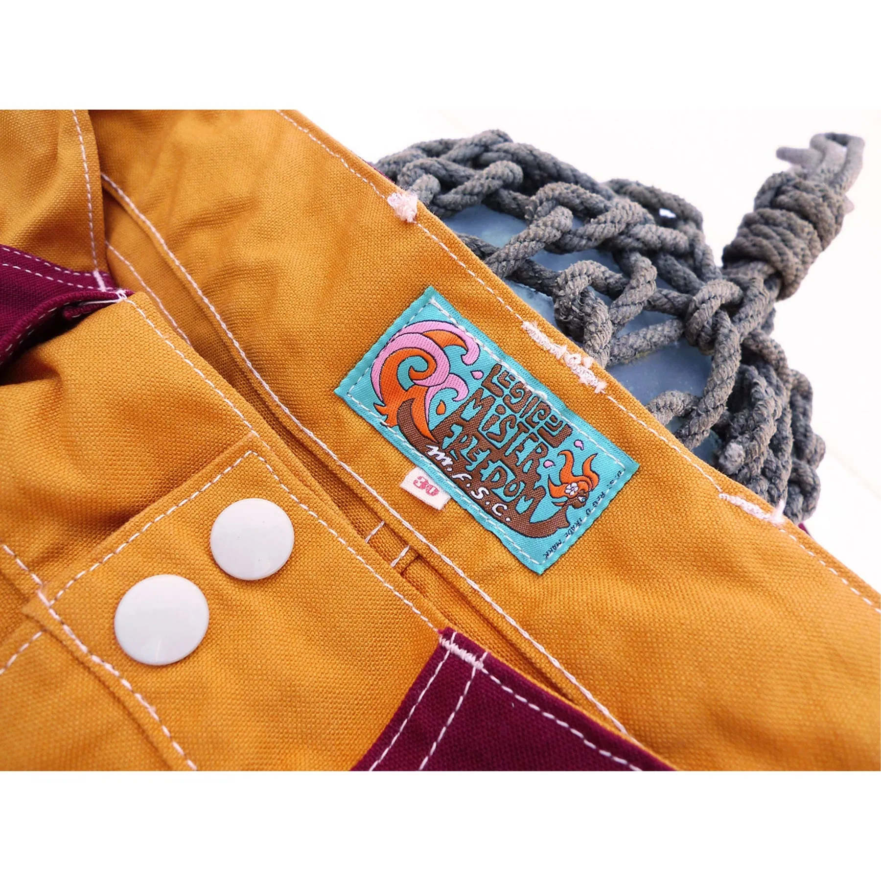 Manureva Deck Shorts - Orange Tutti Frutti sold by Mister Freedom product image thumbnail 4