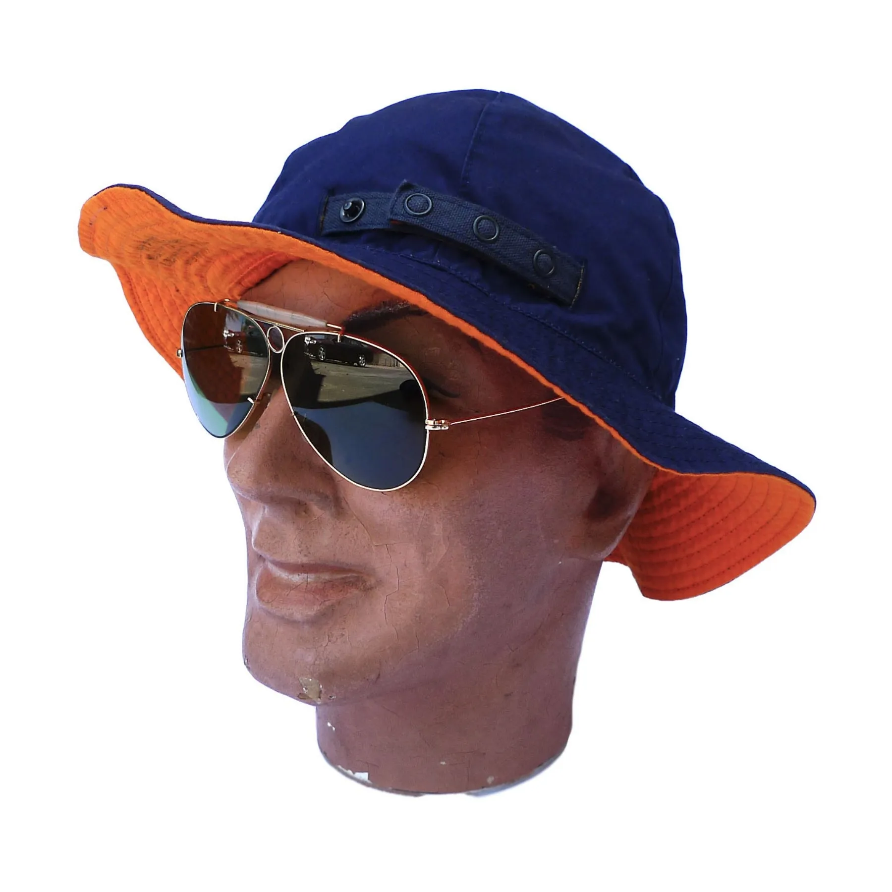 Patrol Hat - Navy Orange sold by Mister Freedom