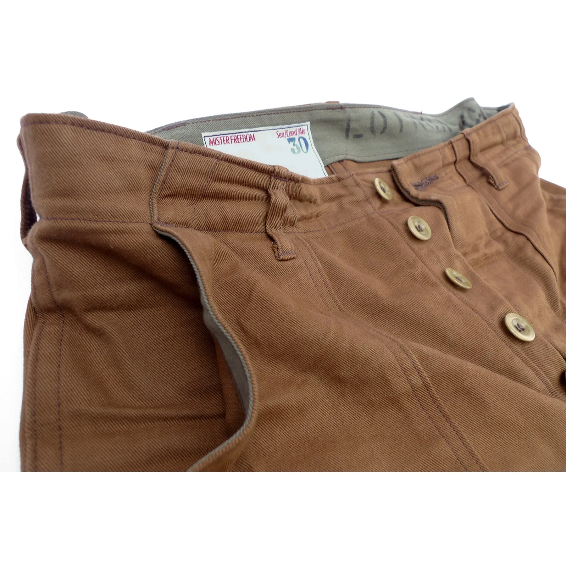 Crew Pants - Brown Twill - Warehouse sold by Mister Freedom product image thumbnail 5