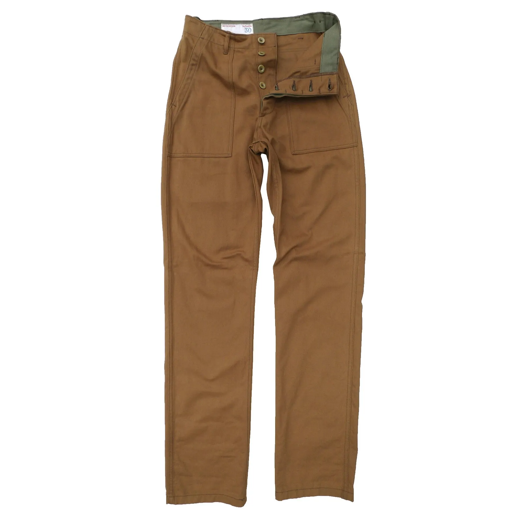 Crew Pants - Brown Twill - Warehouse sold by Mister Freedom