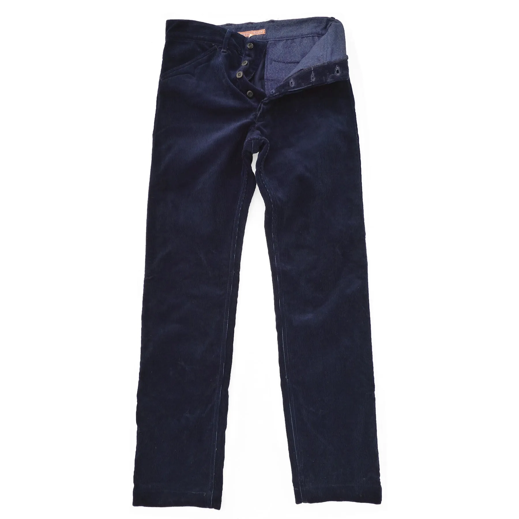 El Americano Trousers - Indigo Corduroy - Warehouse sold by Mister Freedom