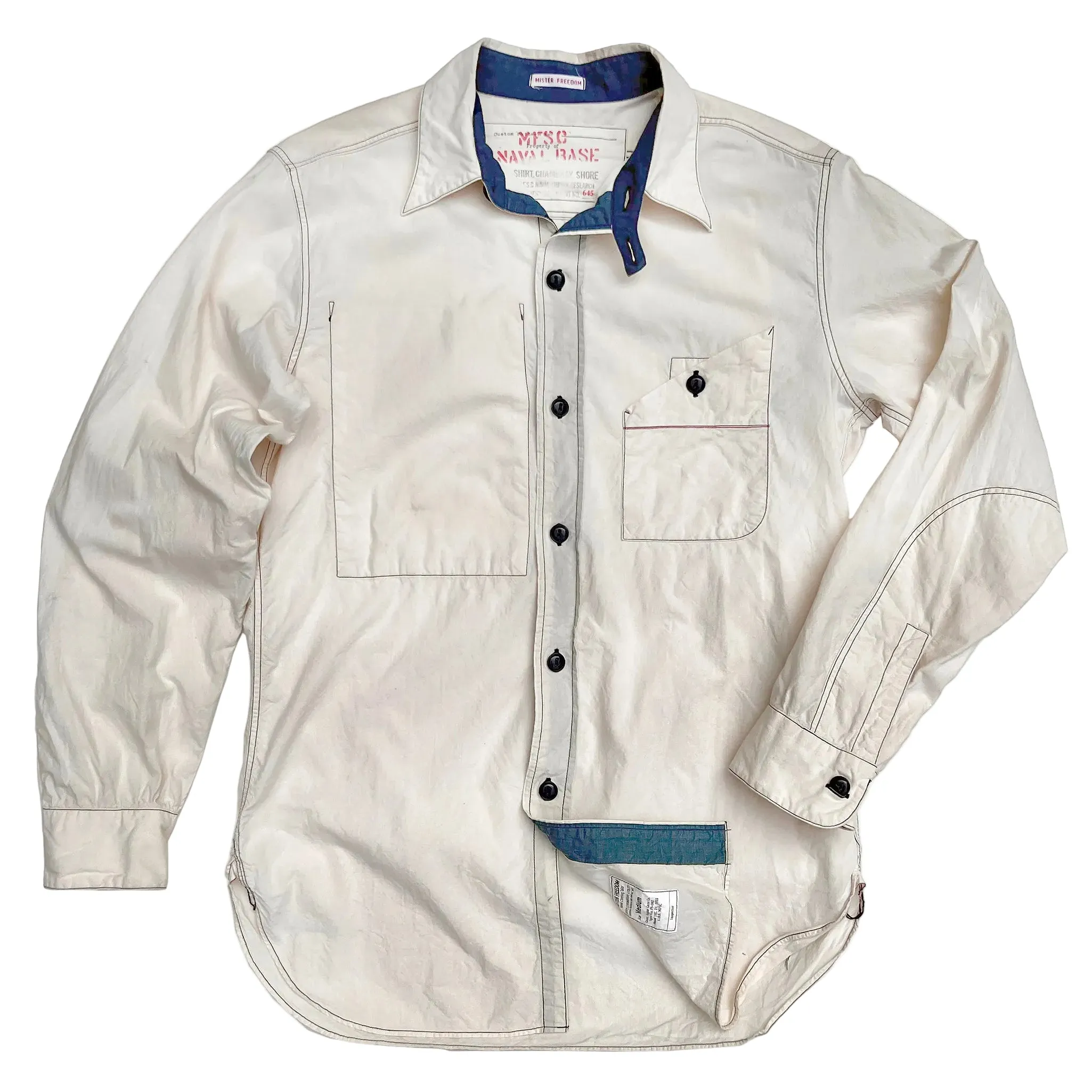 Utility Chambray - White - Warehouse sold by Mister Freedom