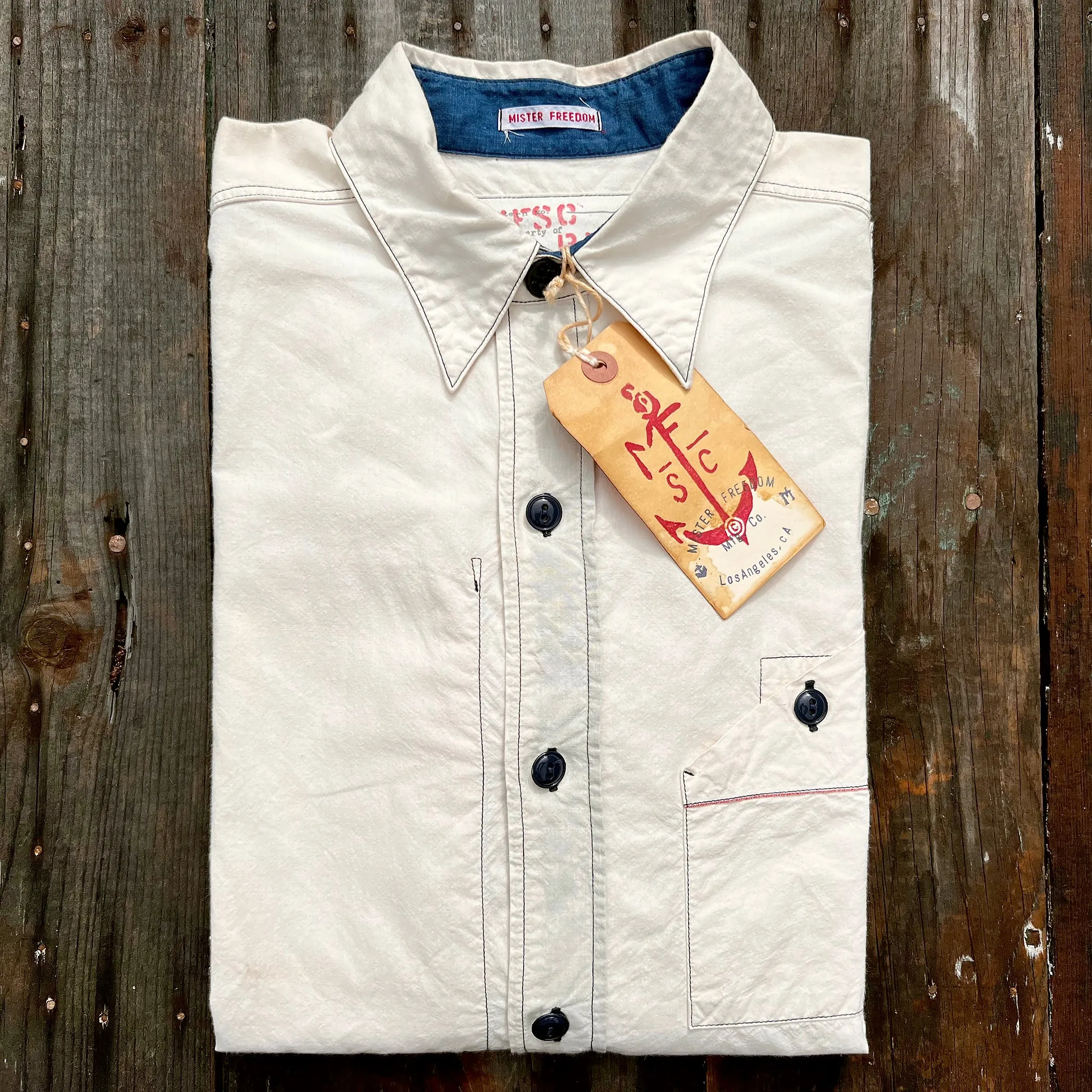 Utility Chambray - White - Warehouse sold by Mister Freedom product image thumbnail 4