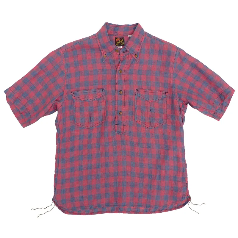 Berkeley Shirt S/S - Linen Check made by Mister Freedom