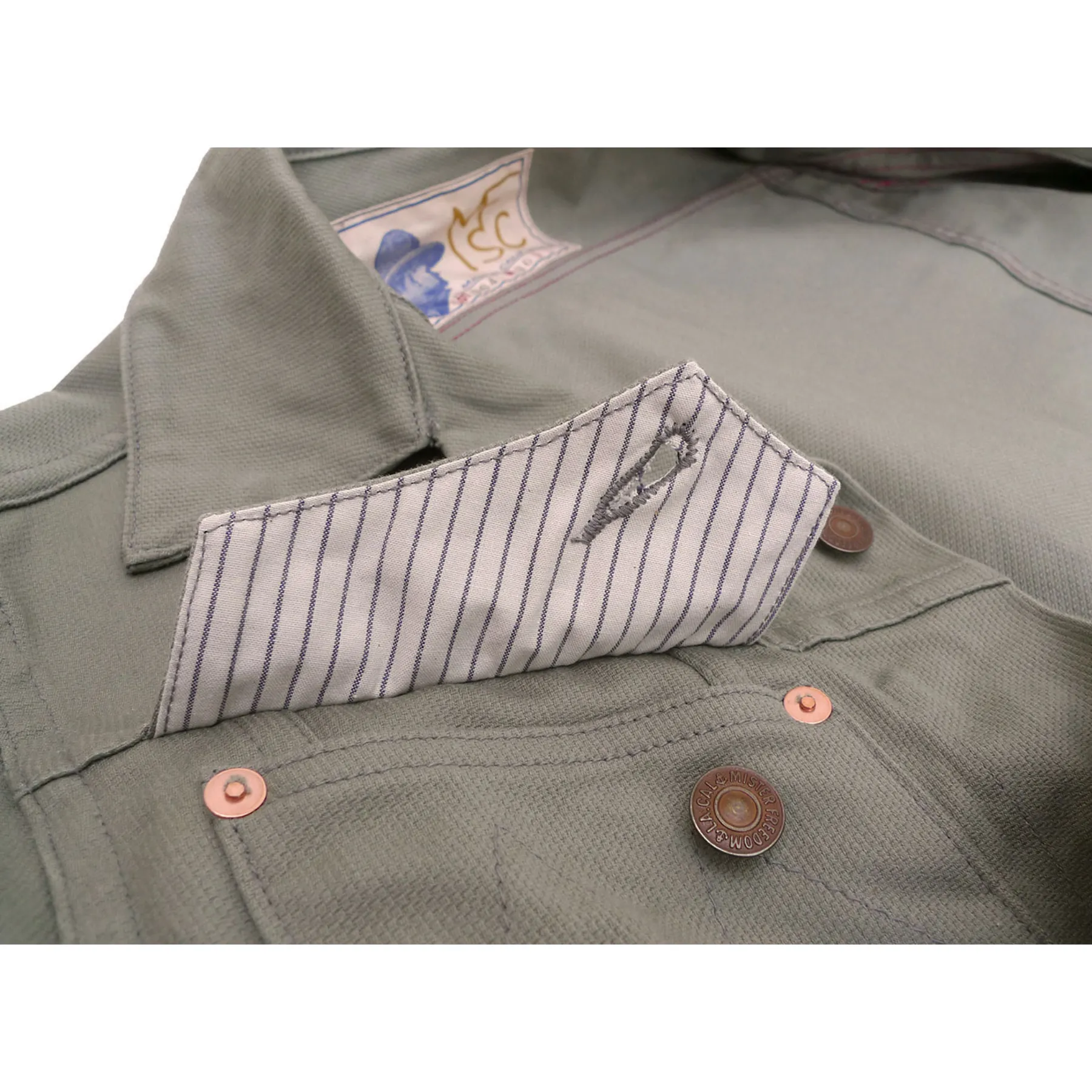 Cowboy Jacket - Sage Pique sold by Mister Freedom product image thumbnail 4