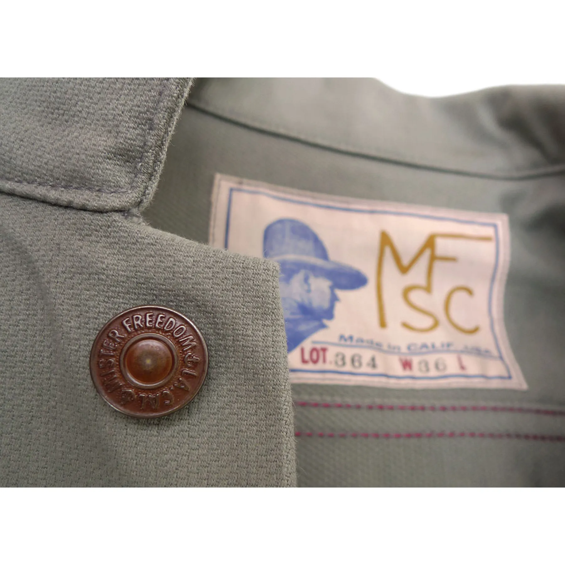 Cowboy Jacket - Sage Pique sold by Mister Freedom product image thumbnail 5