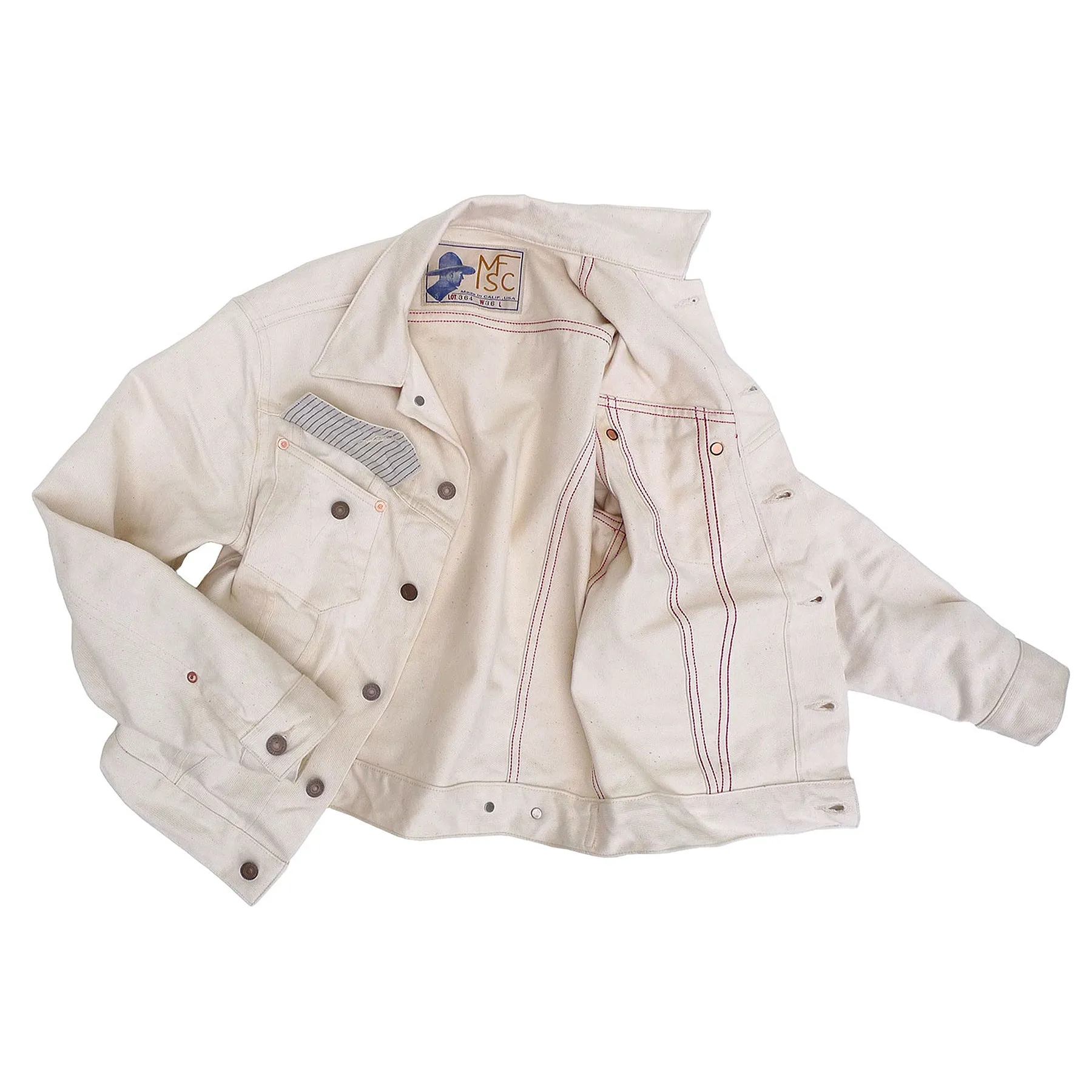 Cowboy Jacket - Wheat Pique - Warehouse sold by Mister Freedom product image thumbnail 4