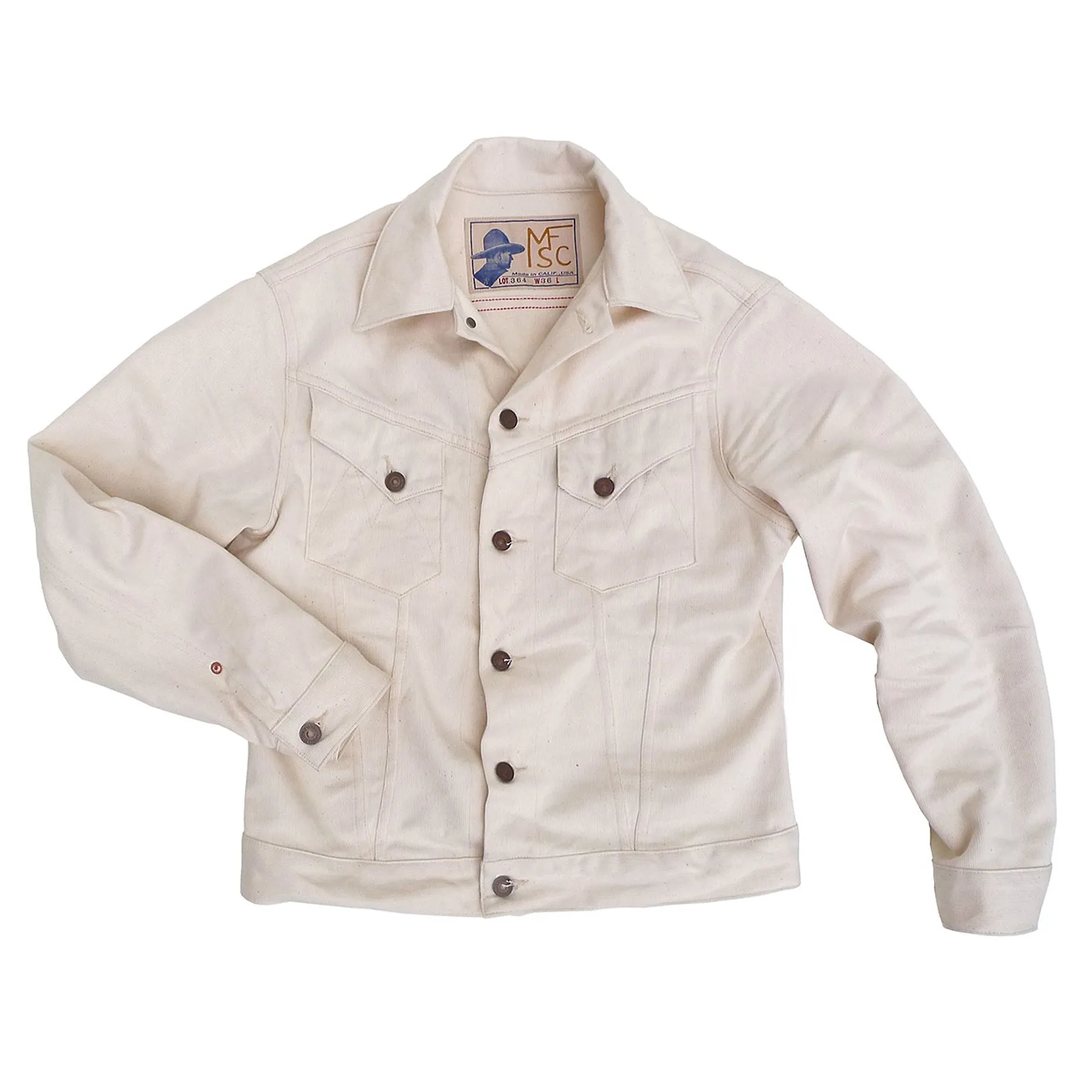 Cowboy Jacket - Wheat Pique - Warehouse sold by Mister Freedom