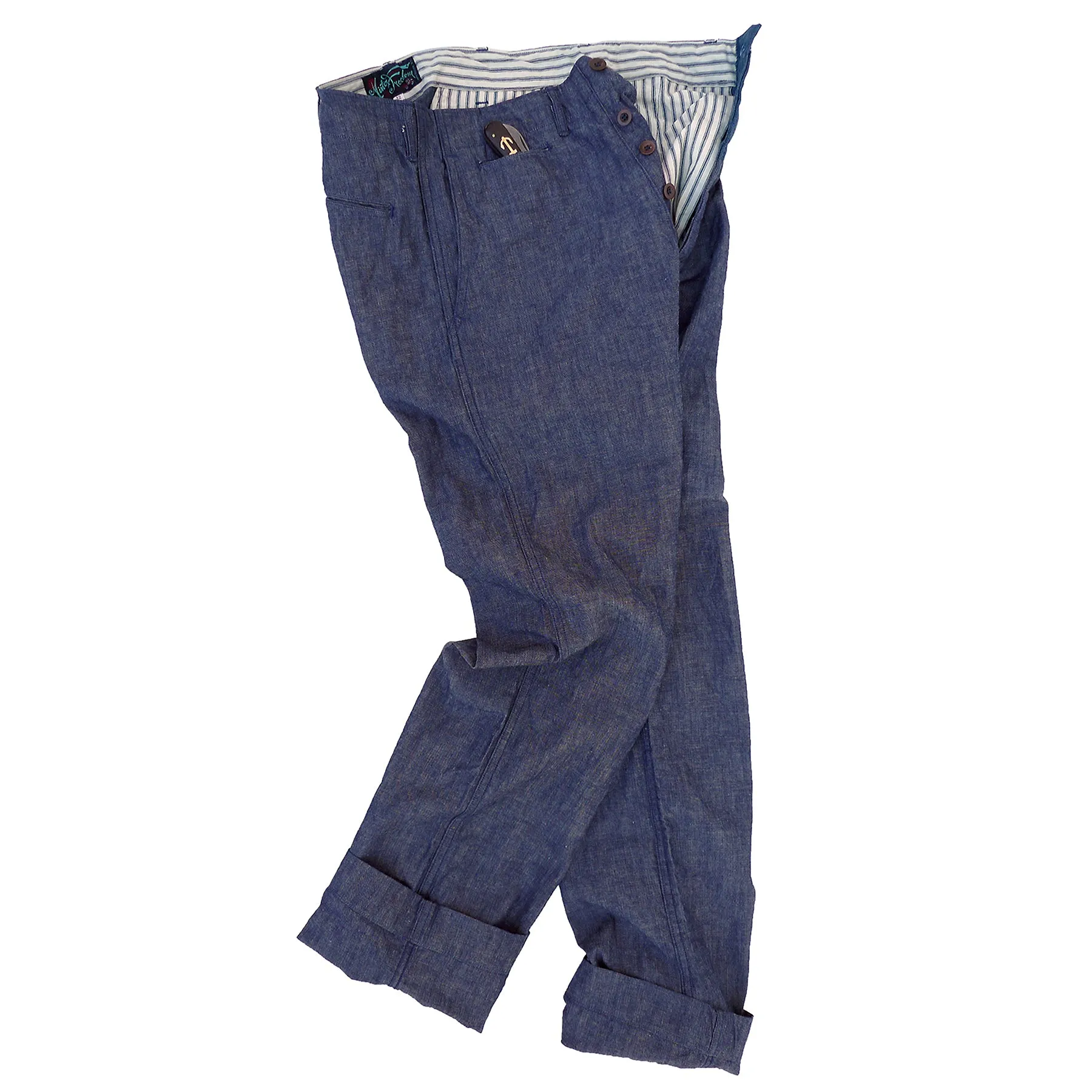Naval Chinos Type No. 266ic - Chambray sold by Mister Freedom product image thumbnail 2