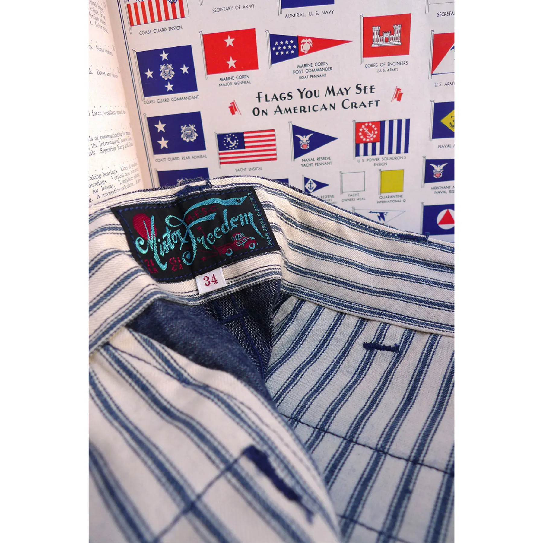 Naval Chinos Type No. 266ic - Chambray sold by Mister Freedom product image thumbnail 5