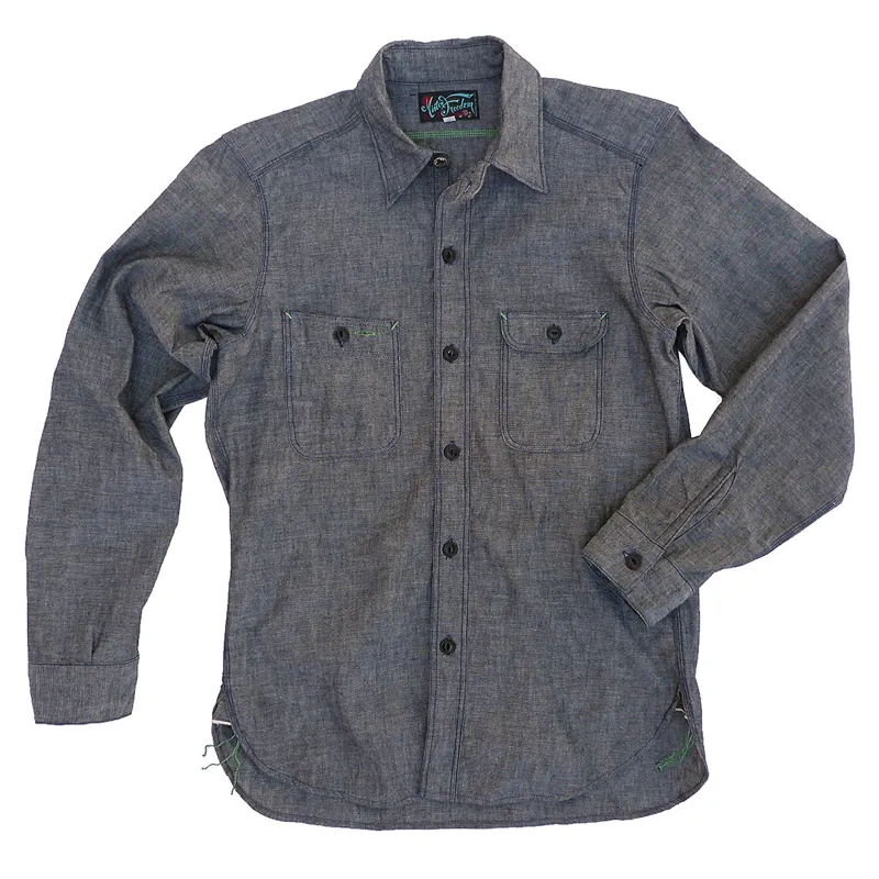 Nixon Shirt - Black Chambray - Warehouse made by Mister Freedom