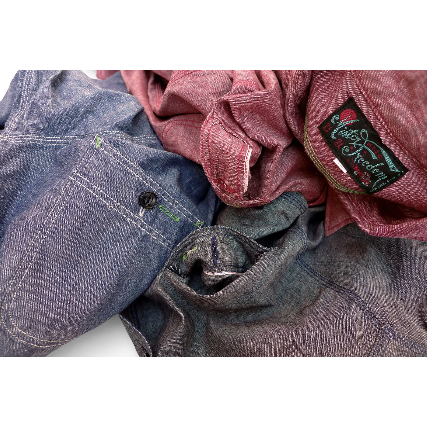 Nixon Shirt - Black Chambray - Warehouse sold by Mister Freedom product image thumbnail 5