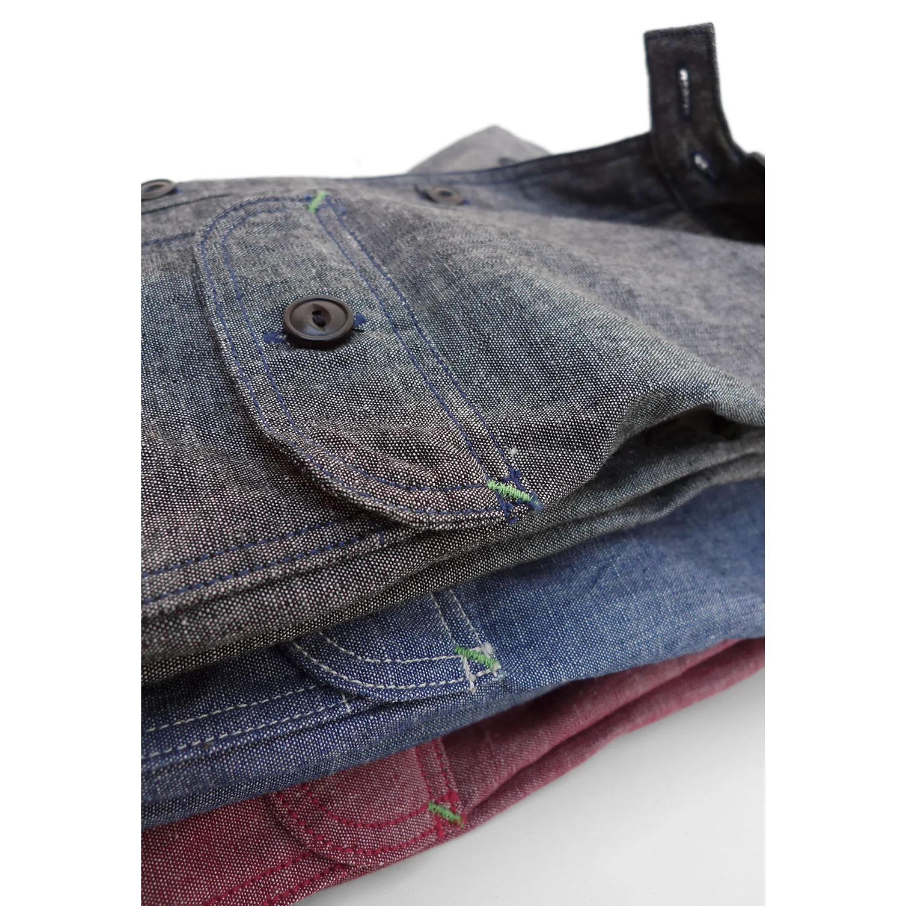 Nixon Shirt - Black Chambray - Warehouse sold by Mister Freedom product image thumbnail 4