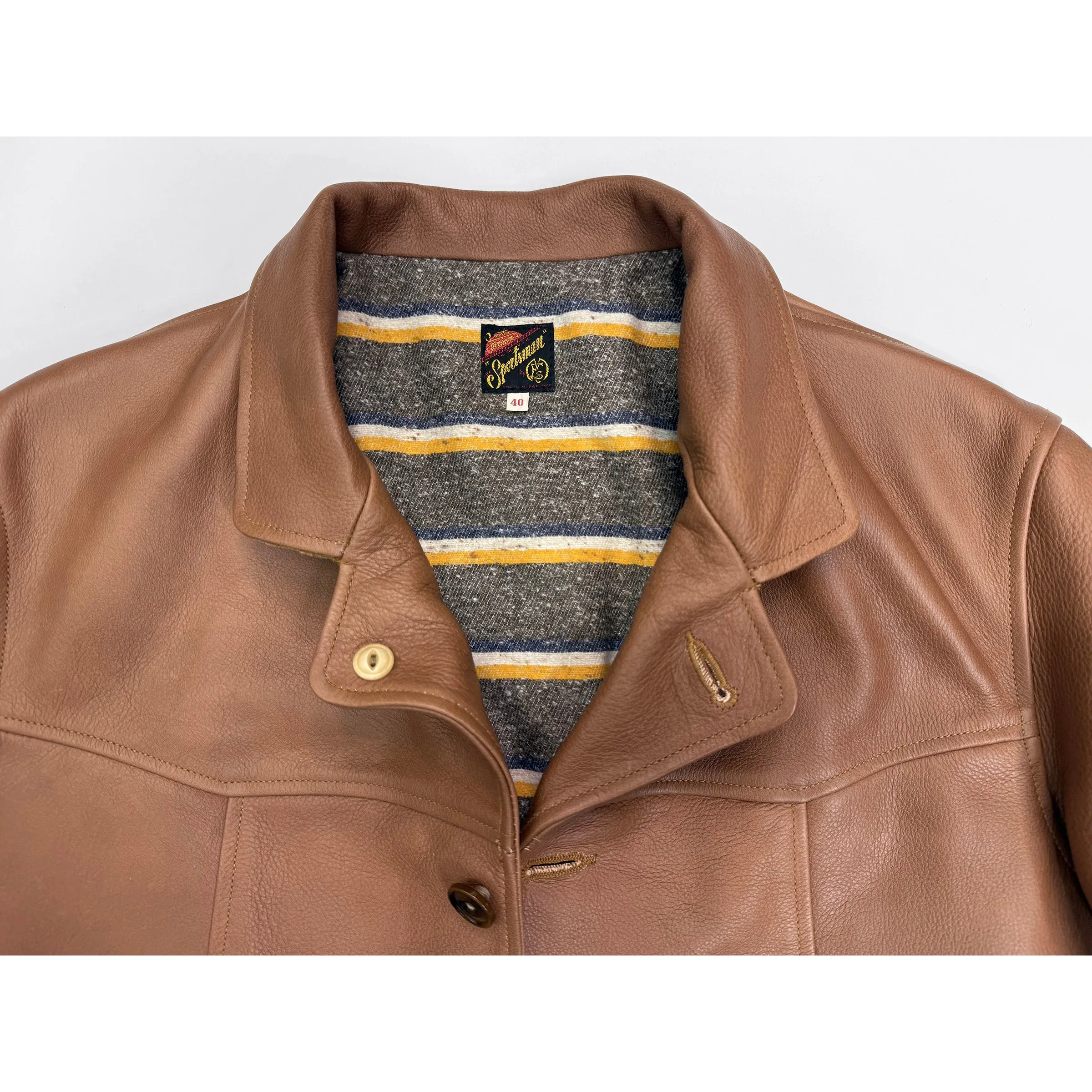 Torpedo Jacket - Bison sold by Mister Freedom product image thumbnail 5