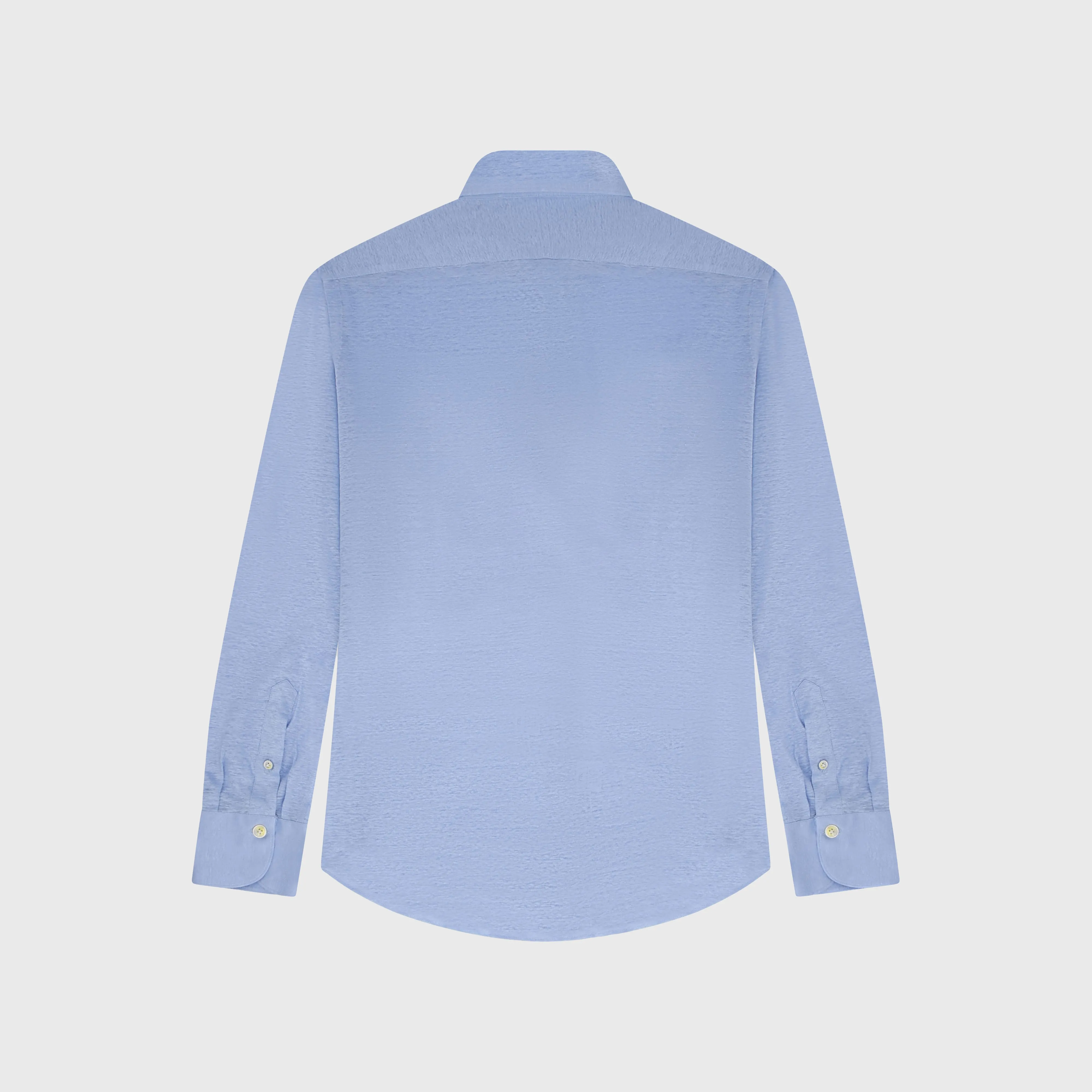 Toronto sport shirt slim fit linen jersey Achille collar sold by Finamore product image thumbnail 2