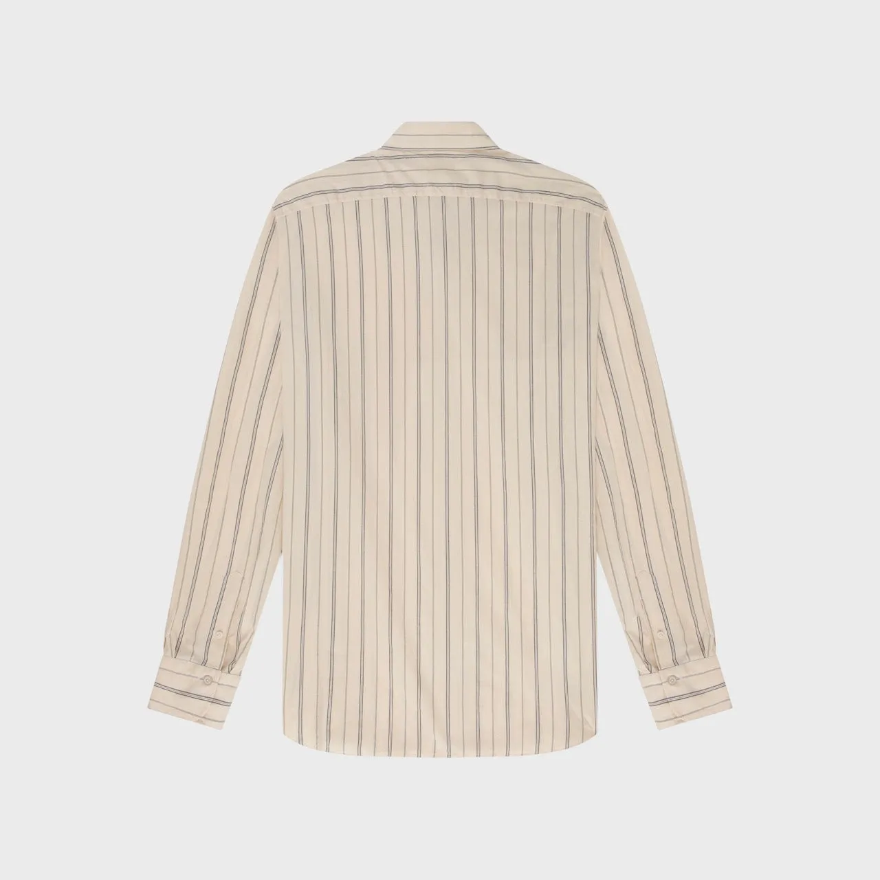 Zurigo sport shirt regular fit cotton cream stripe enzymed Luigi collar sold by Finamore product image thumbnail 2