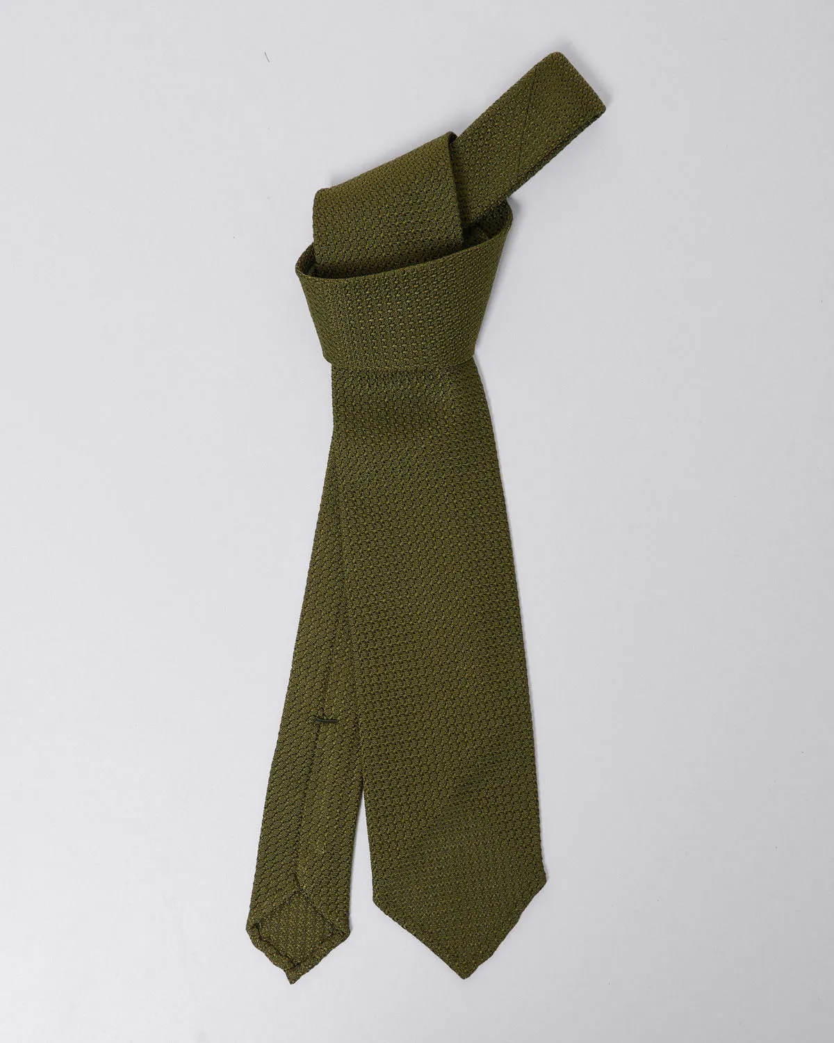 Anversa thick silk gauze tie, plain color, various colors sold by Finamore product image thumbnail 3