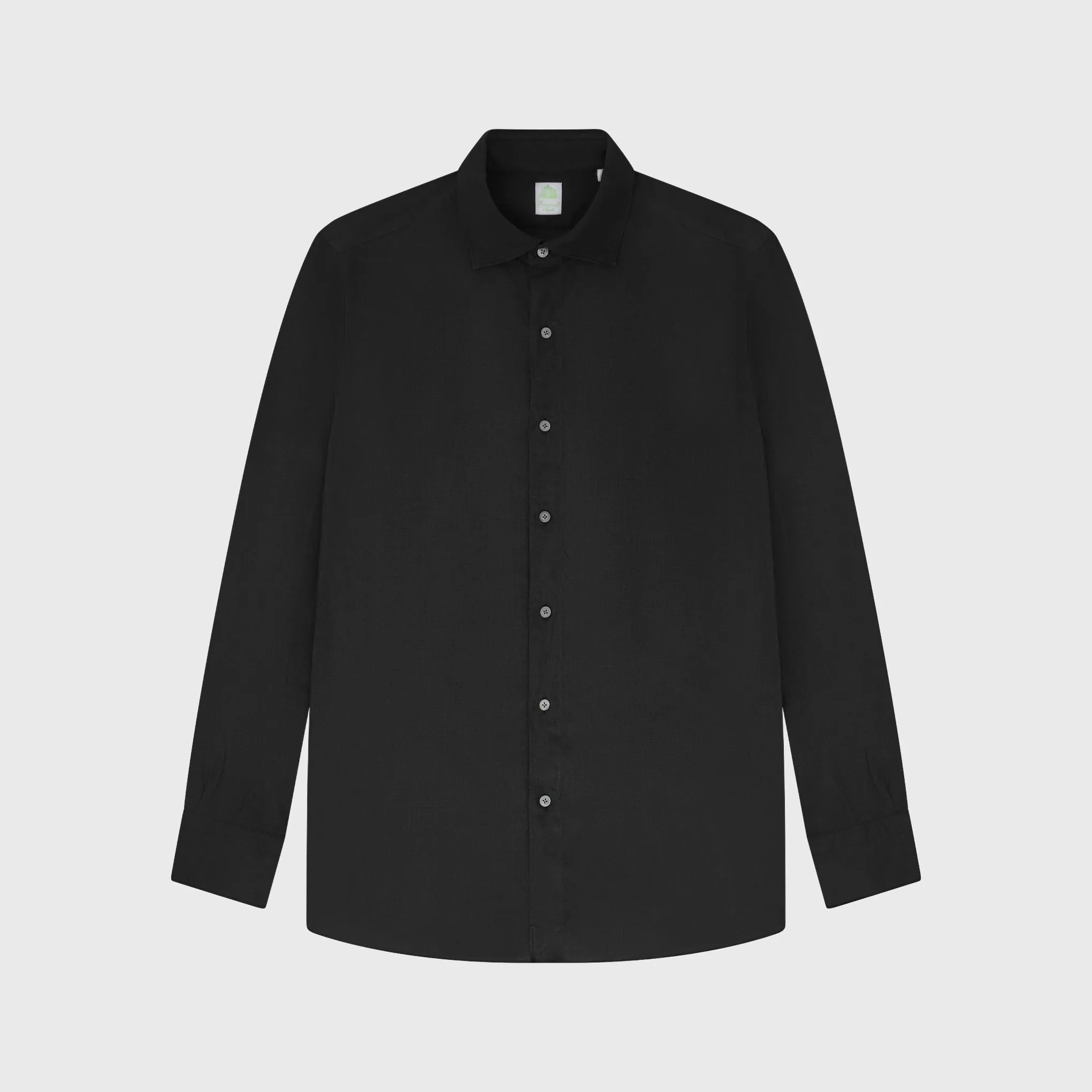 Tokyo sport shirt slim fit linen Luigi collar sold by Finamore