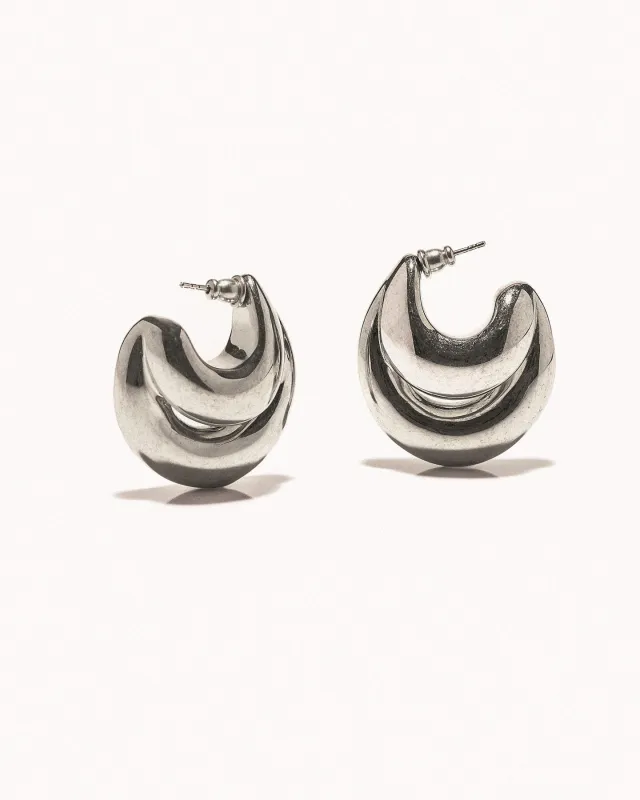 Double Blow Up Earrings made by Panconesi
