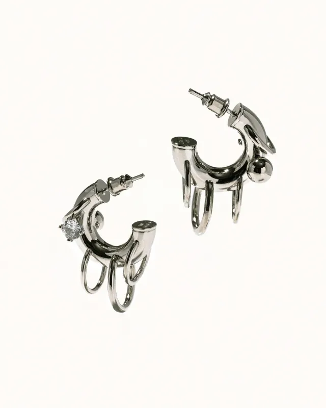 Pierced Hoops made by Panconesi