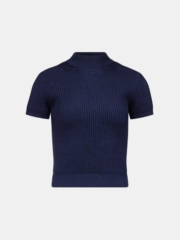 Katia Top in Dark Navy made by FFORME