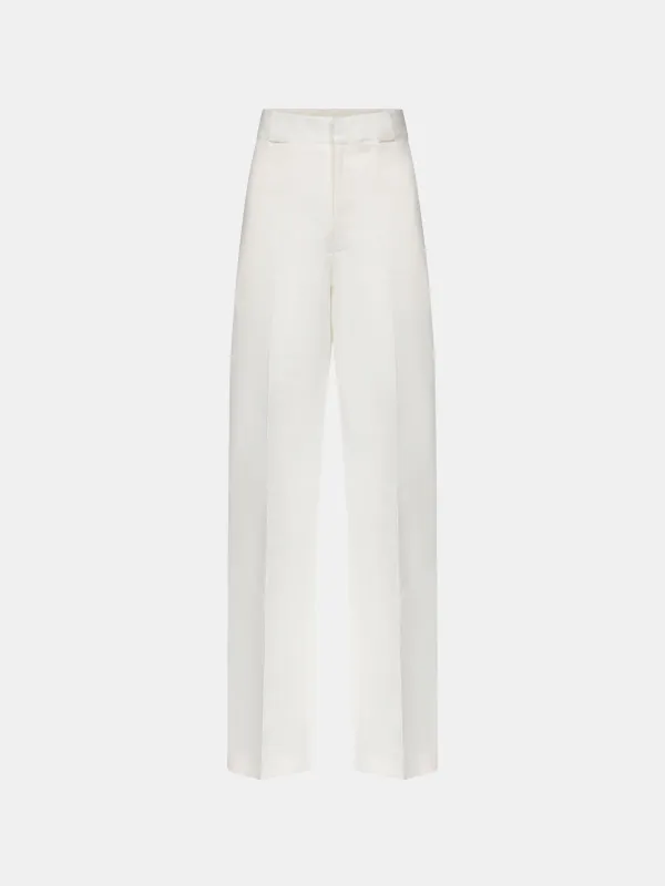 Nahla Pant in Chalk made by FFORME